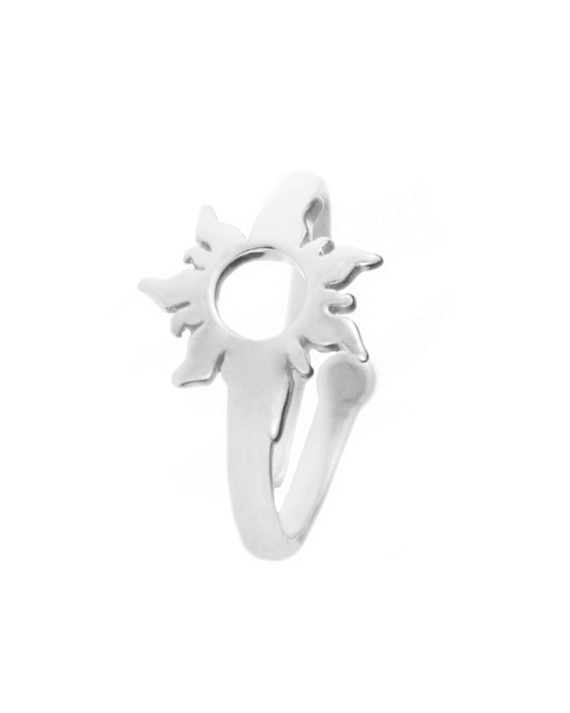 Imagen 0 de Anillo de plata con motivo eguzkilore Plateado