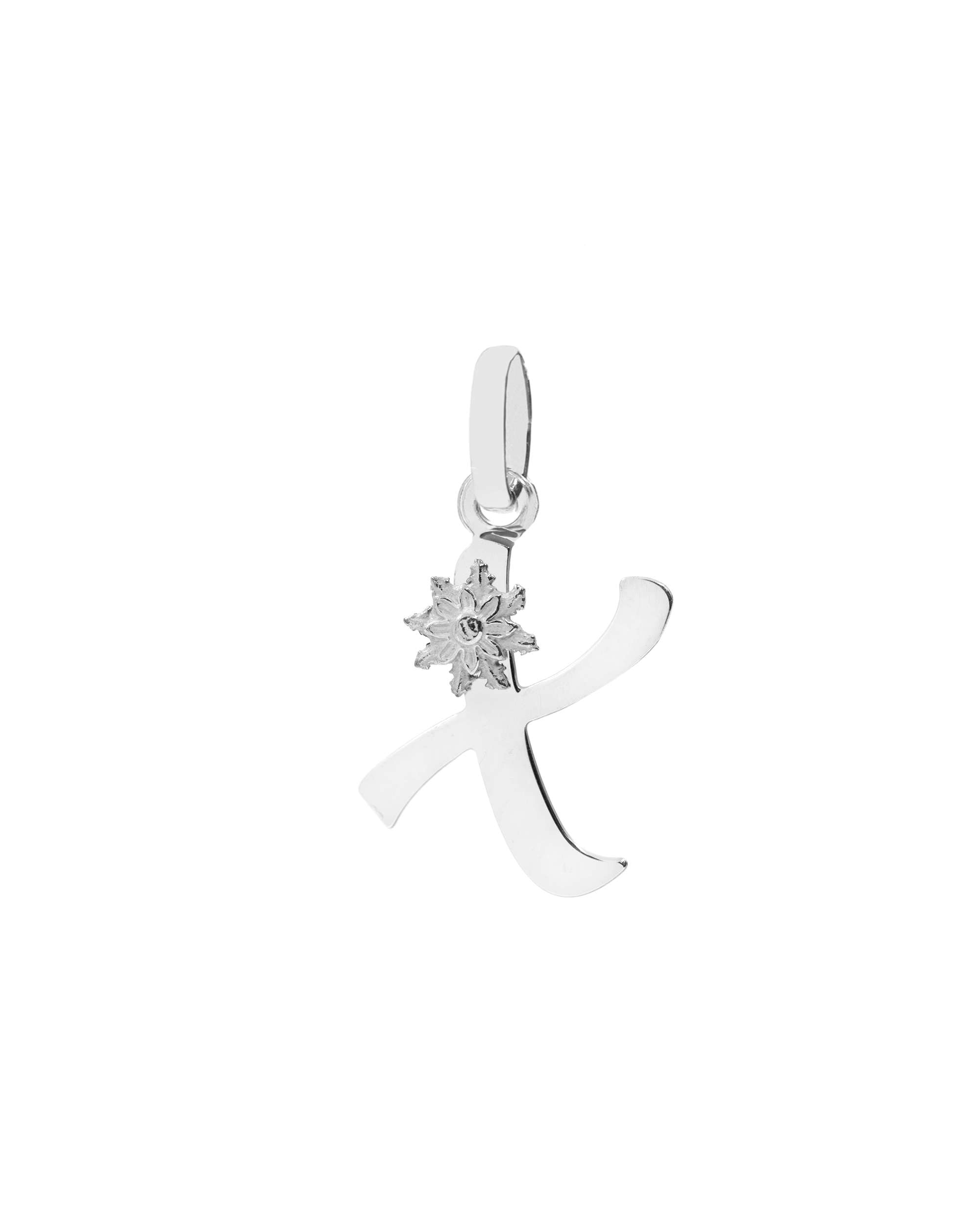Imagen 0 de Colgante inicial "x" de plata 14mm Plateado