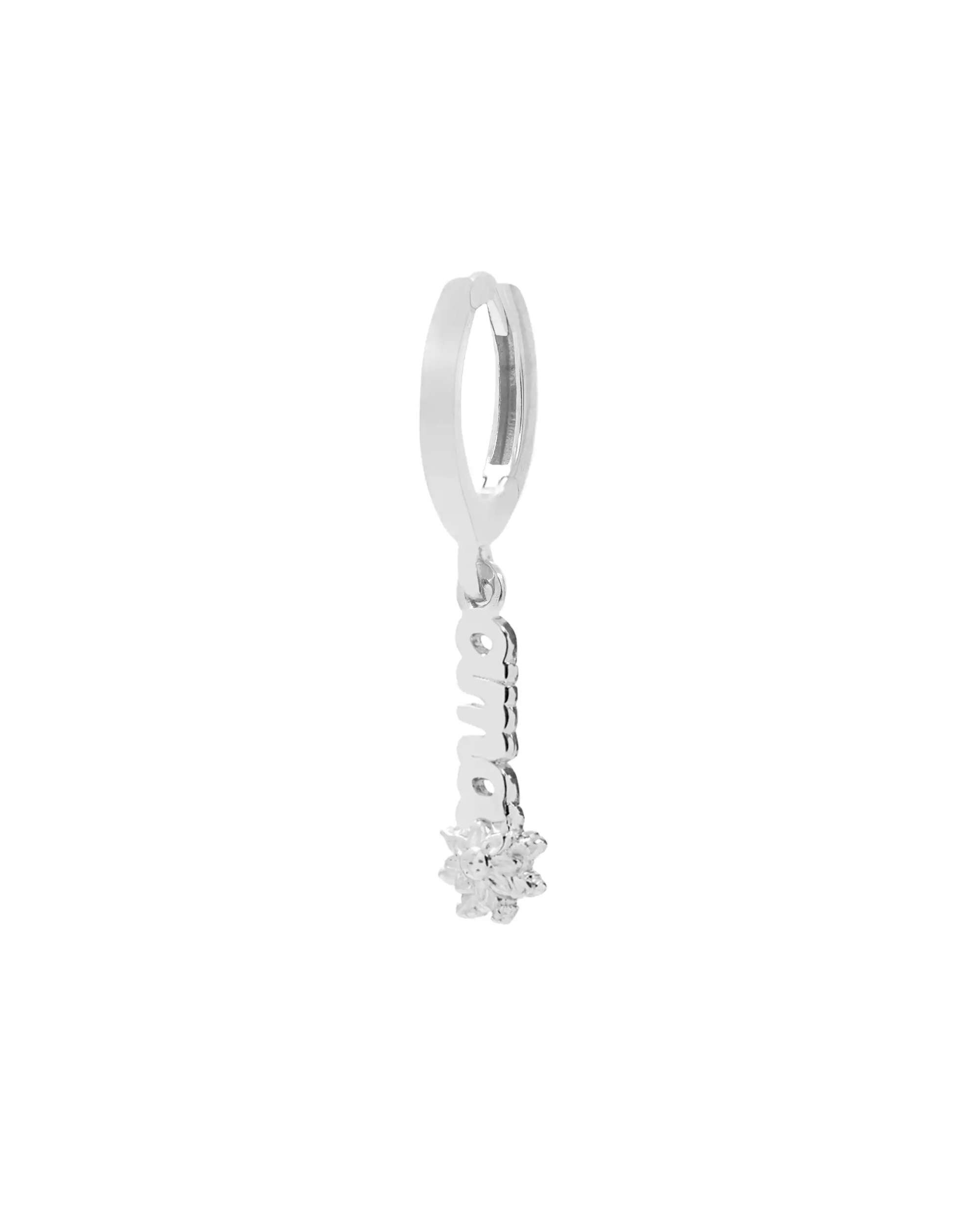 Pendientes largos ama de plata 11mm - Eguzkilore - Plateado Plateado-2