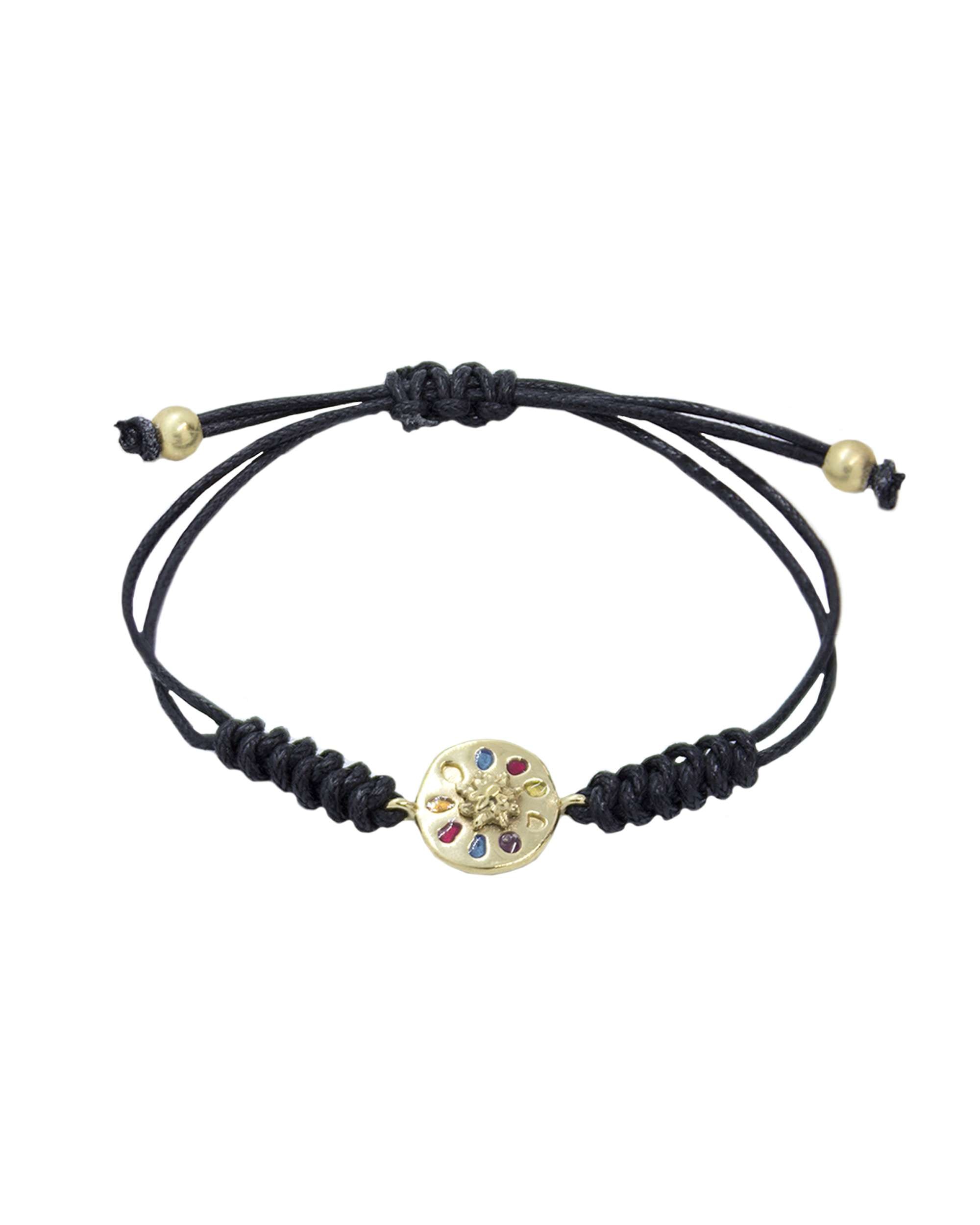 Pulsera de cordón arrue de plata dorada Dorado Eguzkilore Dorado-1