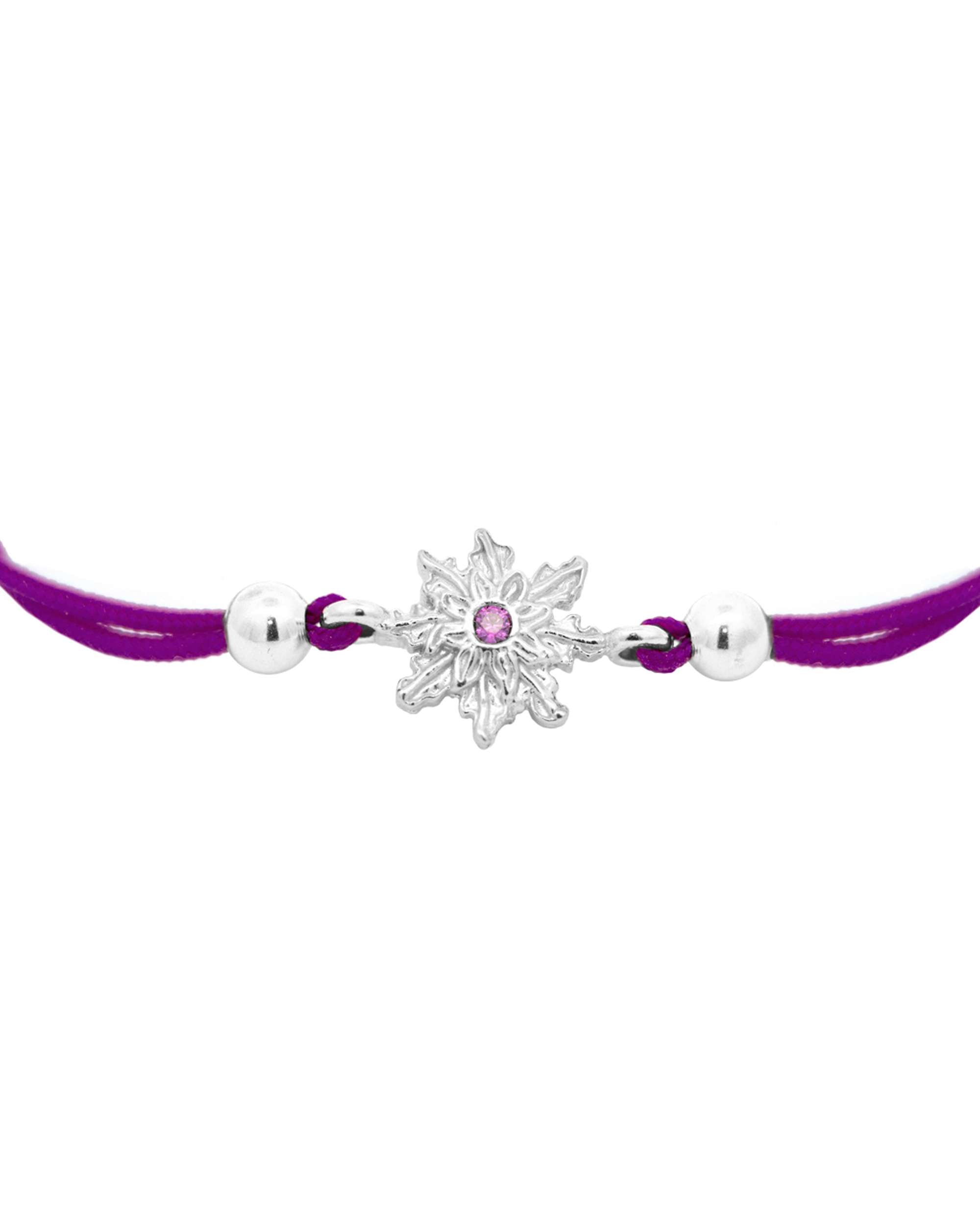 Pulsera de cordón basic colors morado plata - Eguzkilore - Morado Morado-2