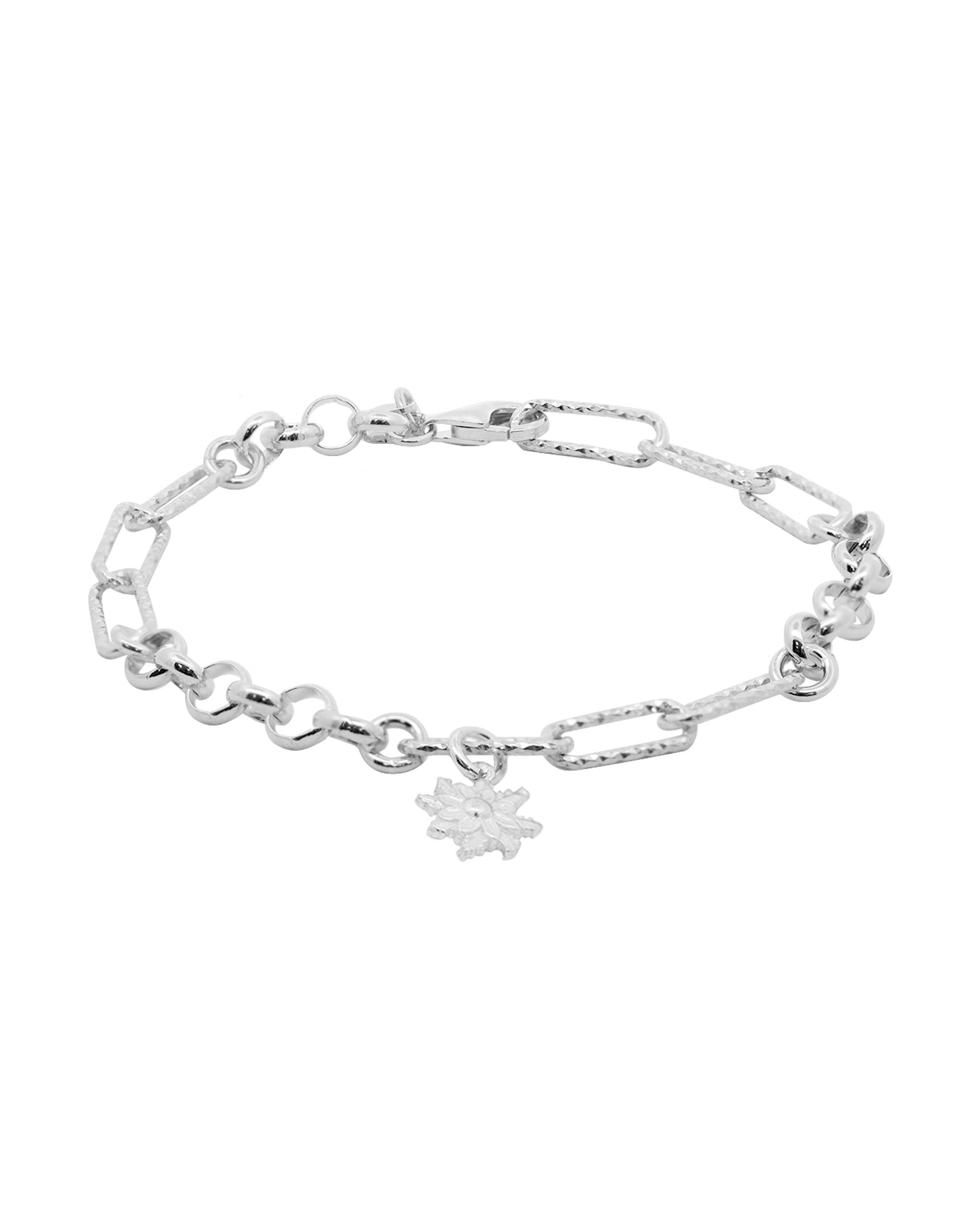 Imagen 0 de Pulsera de cadena y aros eguzkilore de plata Plateado