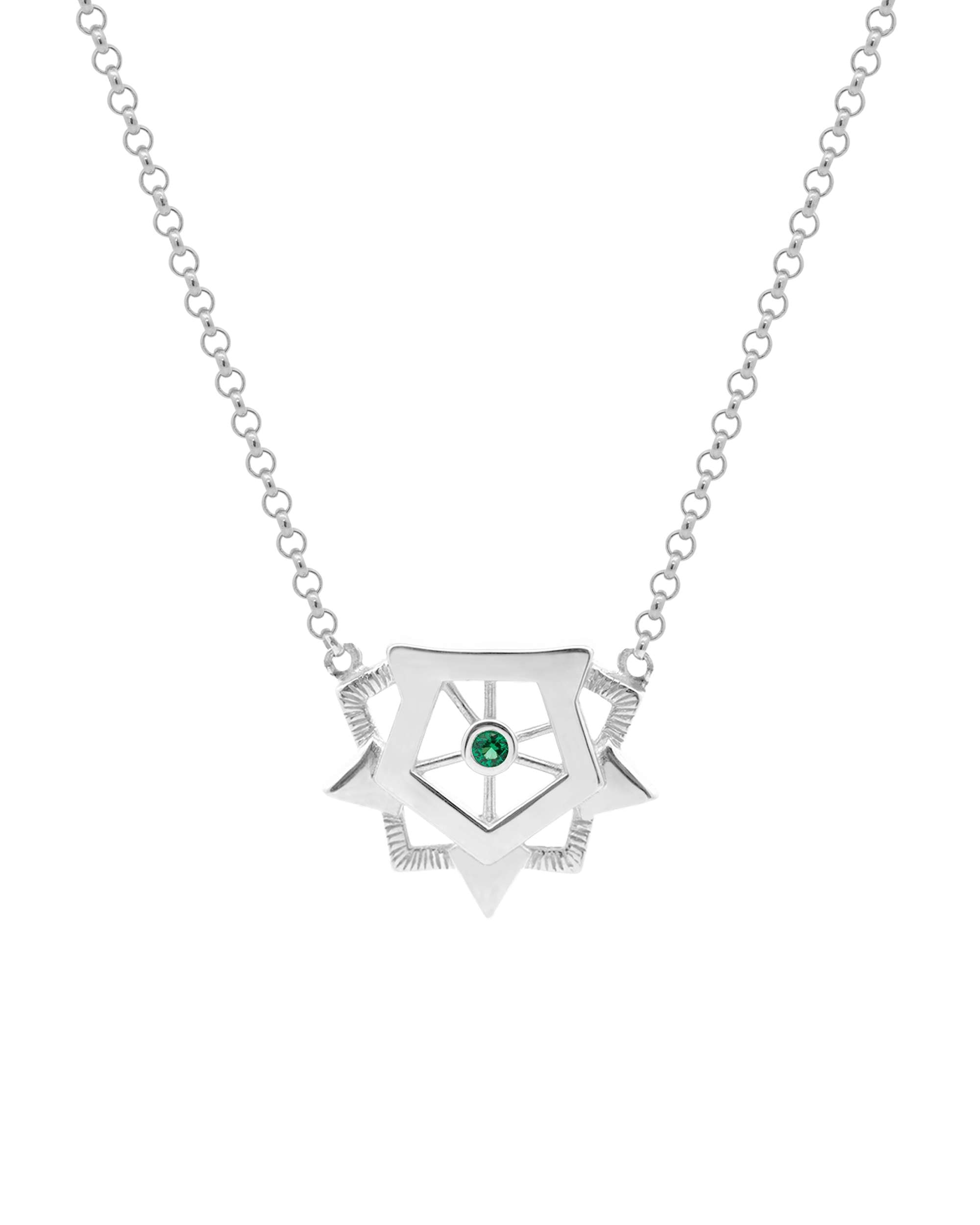 Imagen 1 de Collar ciudadela de plata - Eguzkilore - Plateado Plateado