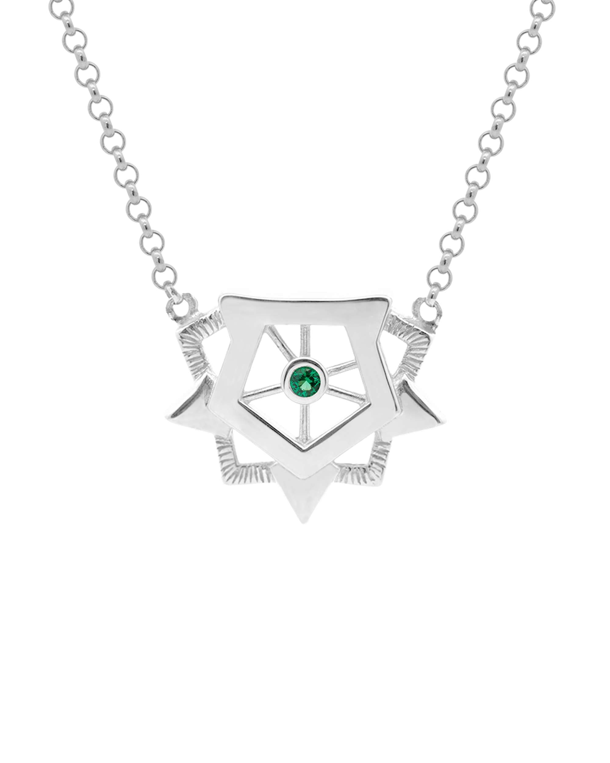 Imagen 2 de Collar ciudadela de plata - Eguzkilore - Plateado Plateado