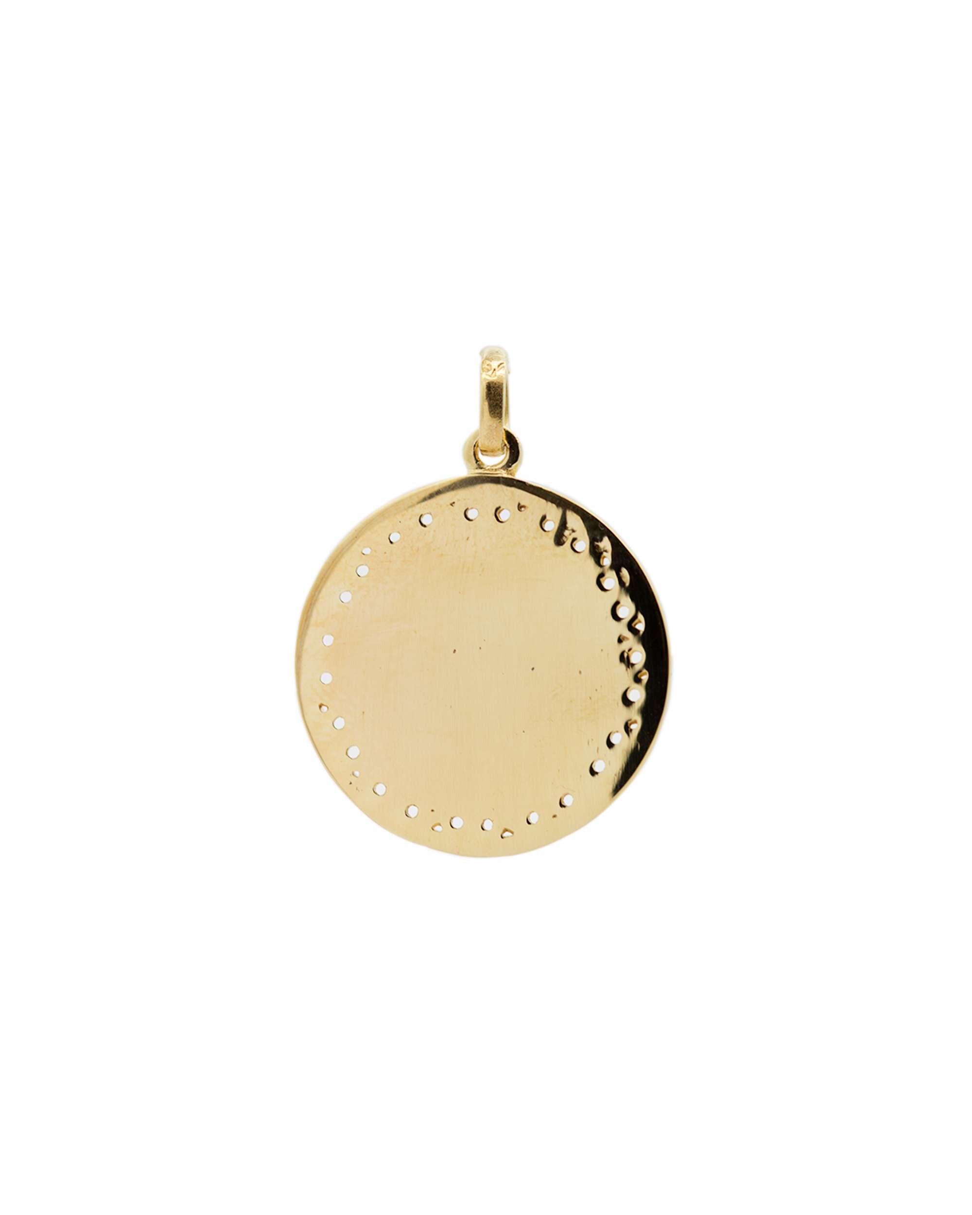 Colgante medalla virgen de begoña de plata dorada - Eguzkilore - Dorado Dorado-3