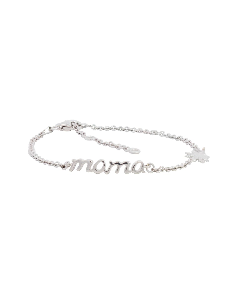 Pulsera Mamá de plata Plata-1