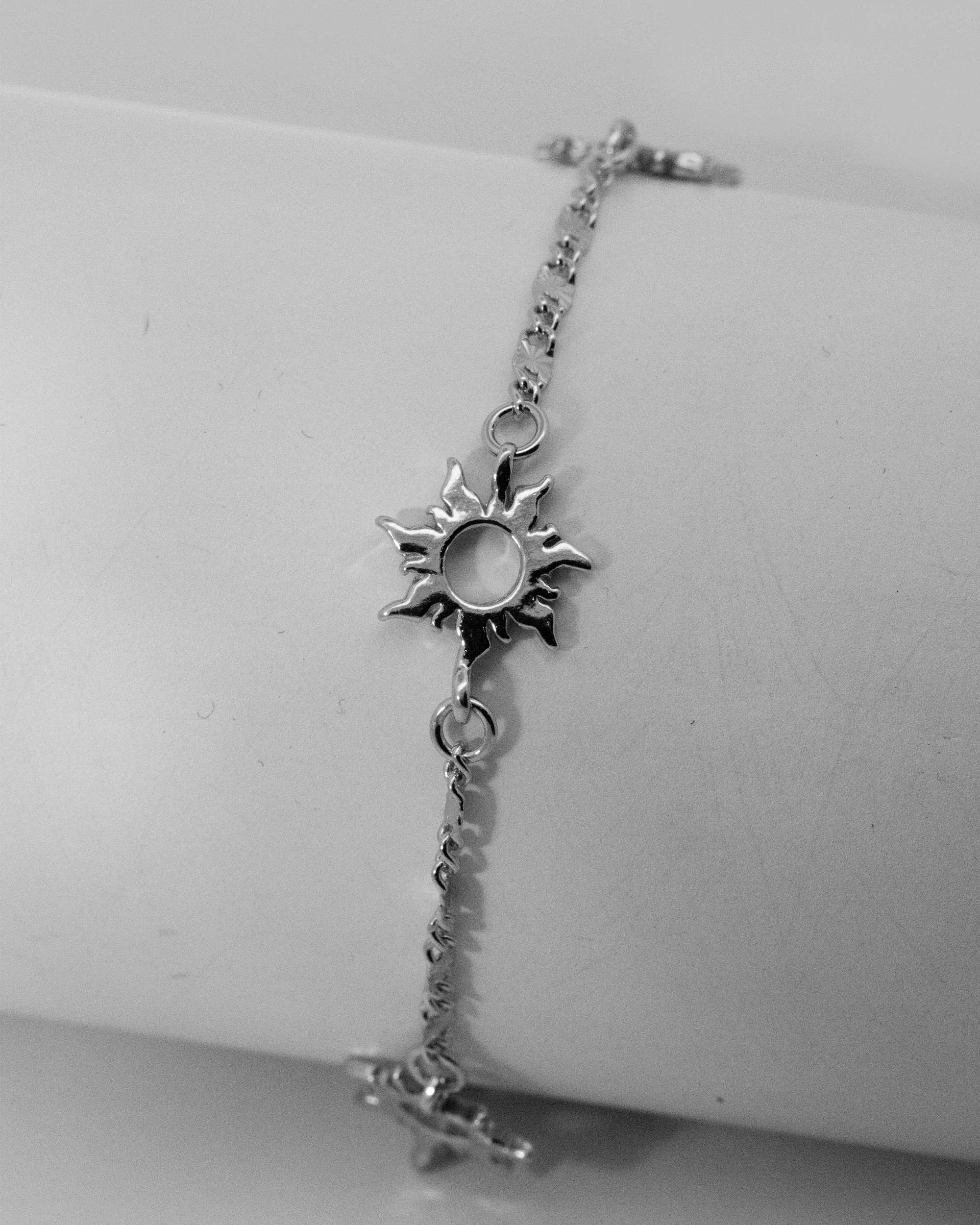 Pulsera de cadena mountain de plata con 3 eguzkilore - Plateado Plateado-2
