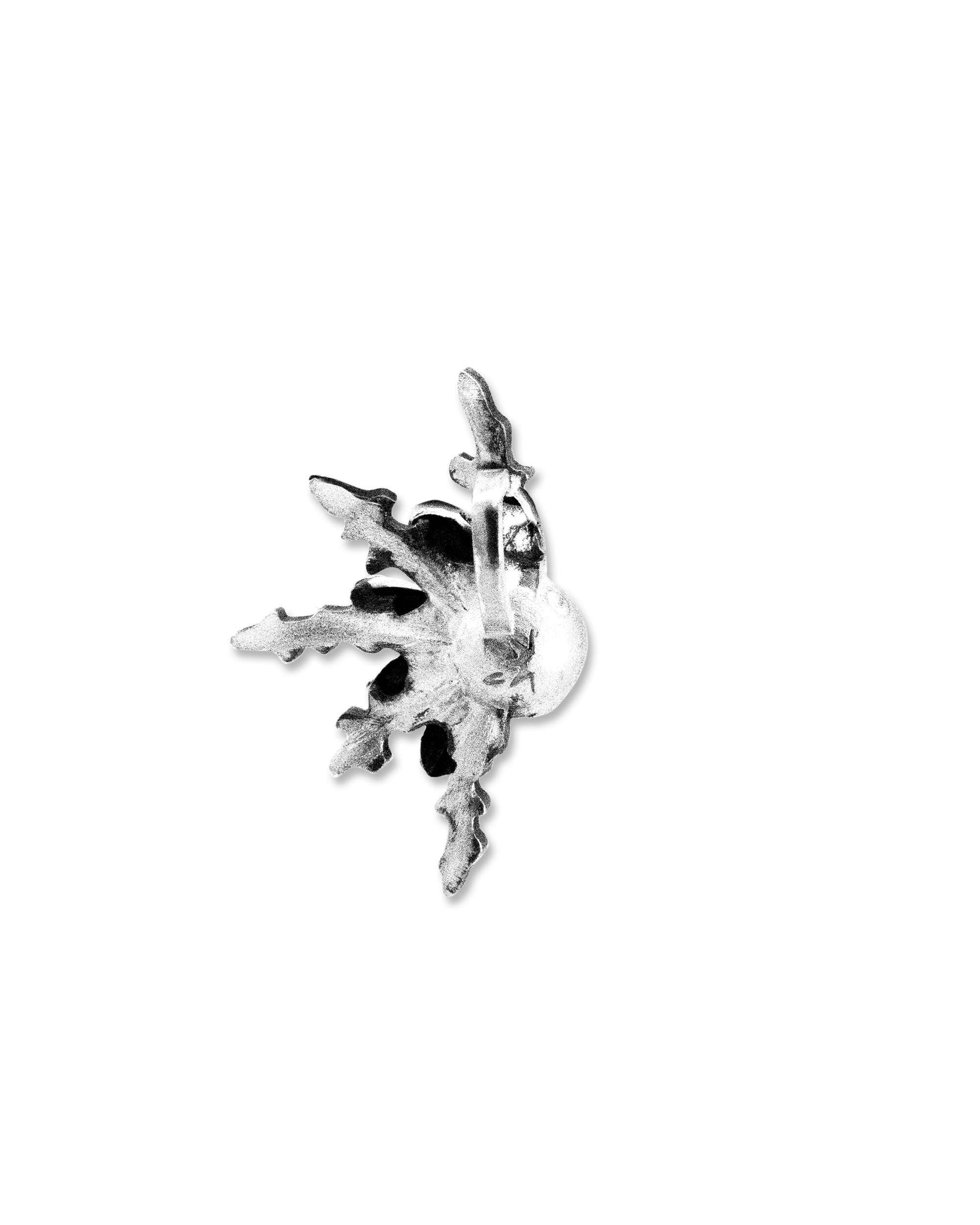 Colgante medio eguzkilore de plata y láminas de oro - Plateado Plateado-3