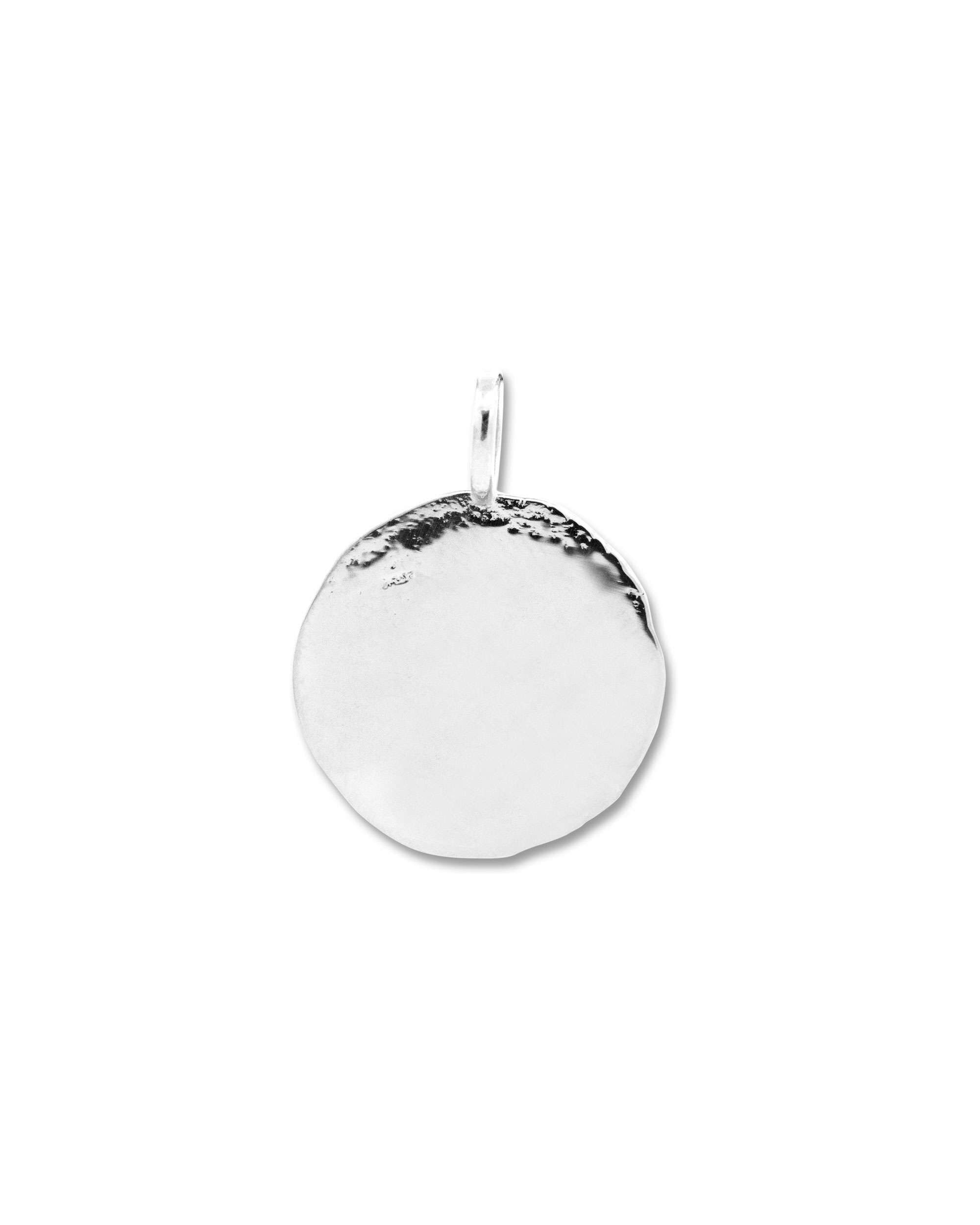 Colgante san fermín redondo de plata 20mm - Eguzkilore - Plateado Plateado-3