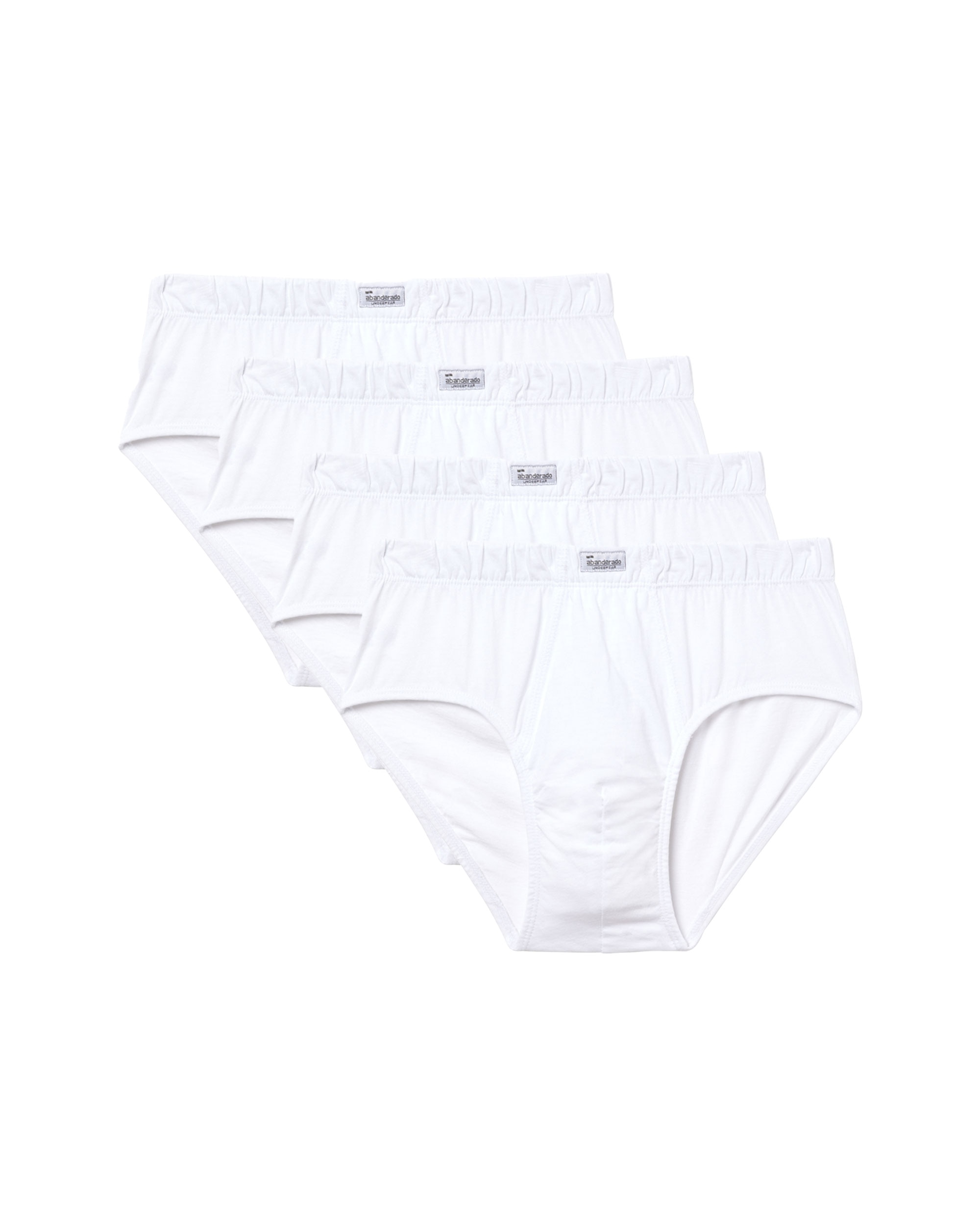 Imagen 0 de Pack de cuatro slips de punto abierto de algodón 100% Blanco