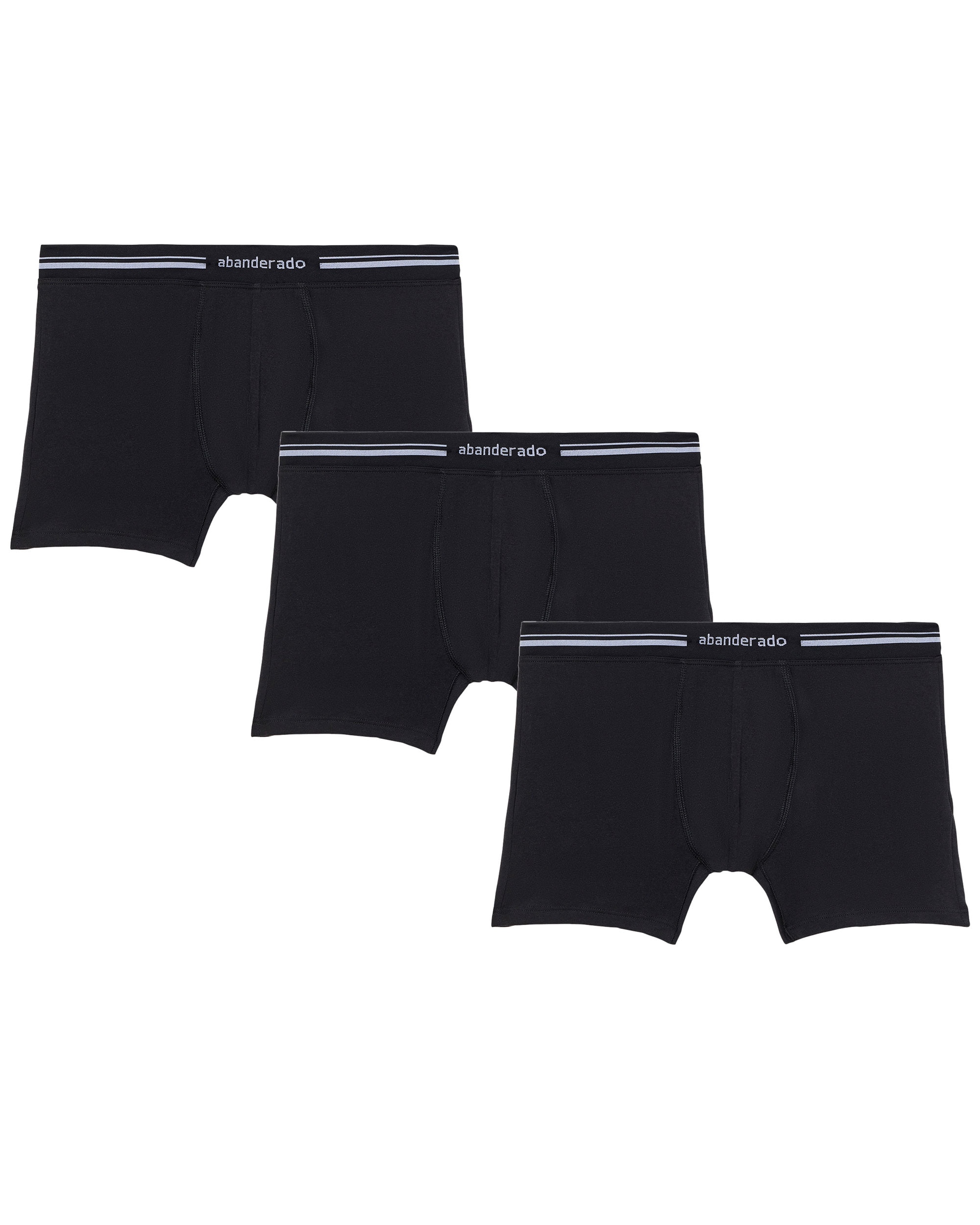 Imagen 0 de Pack de tres bóxers de punto de hombre extra suave Negro