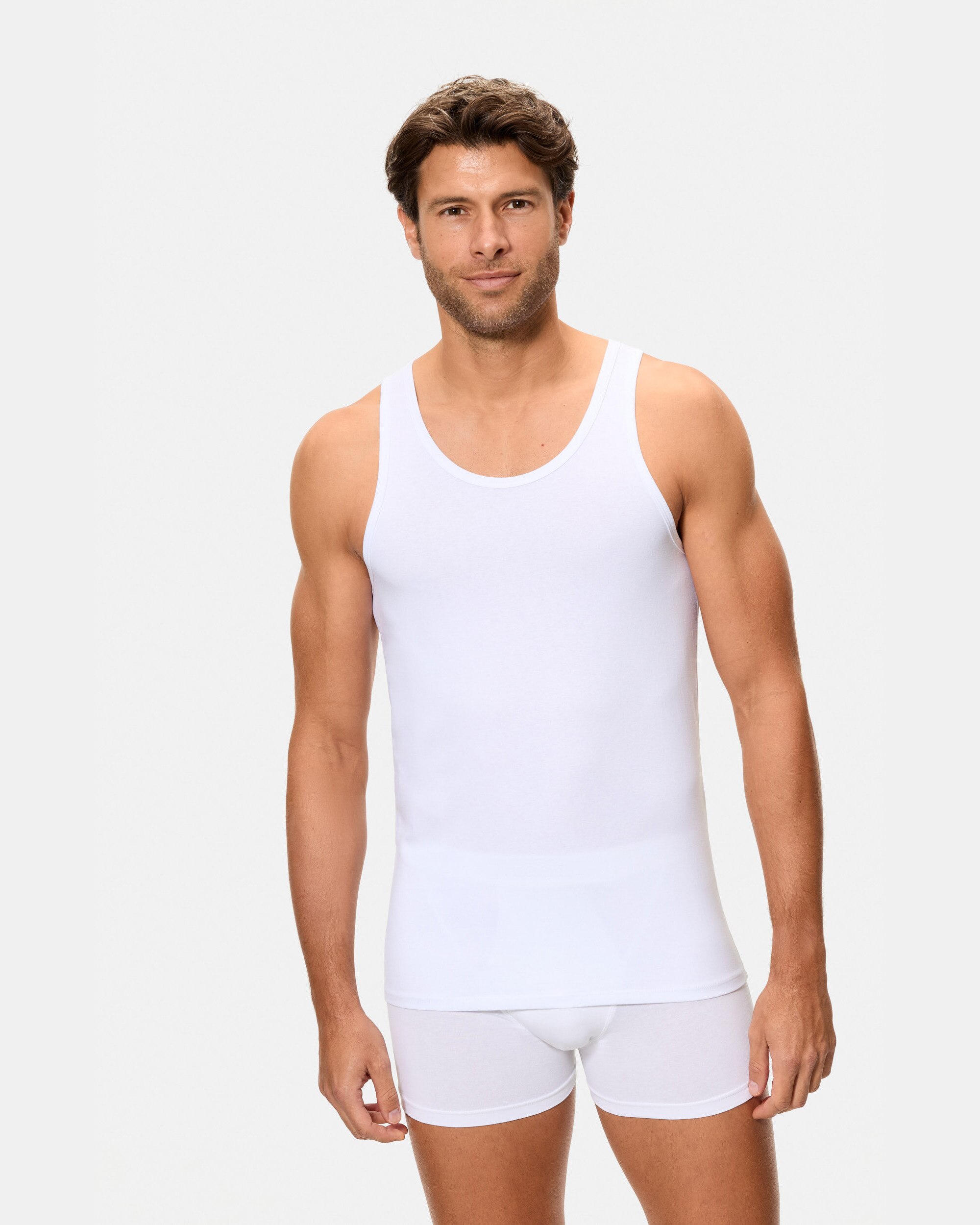 Camiseta interior de hombre de tirantes termorreguladora - Abanderado - Blanco Blanco-4