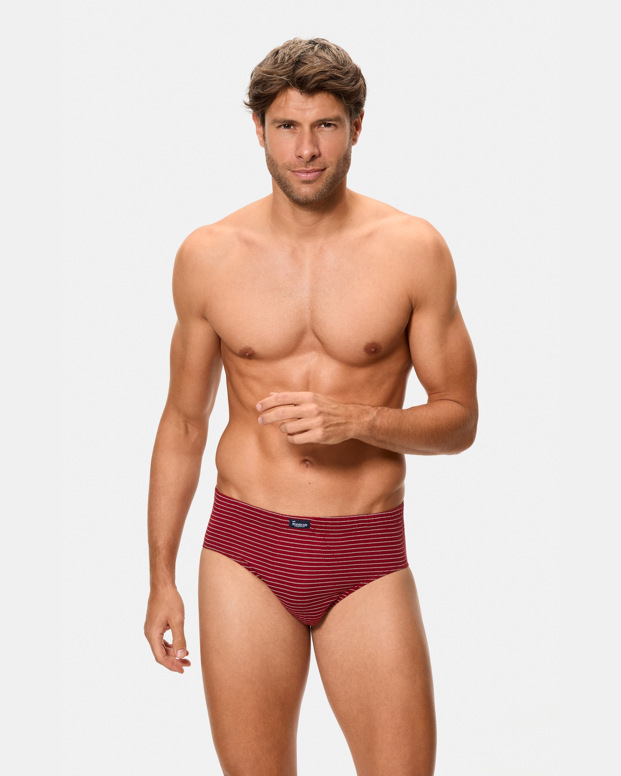 Pack de tres slips semicortos de hombre con estampados - Abanderado - Multicolor Multicolor-6