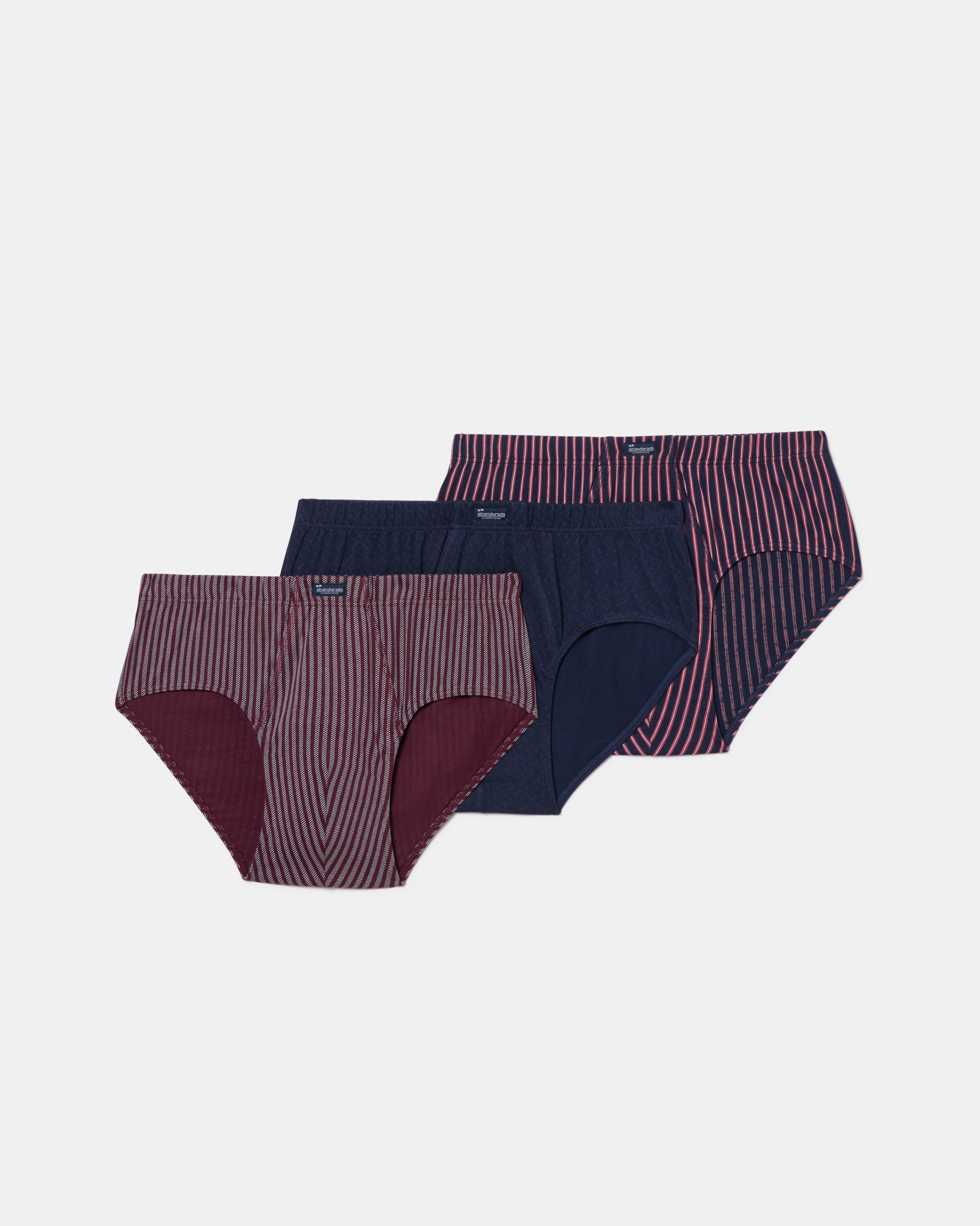 Imagen 0 de Pack de tres slips abiertos de hombre con estampados Multicolor