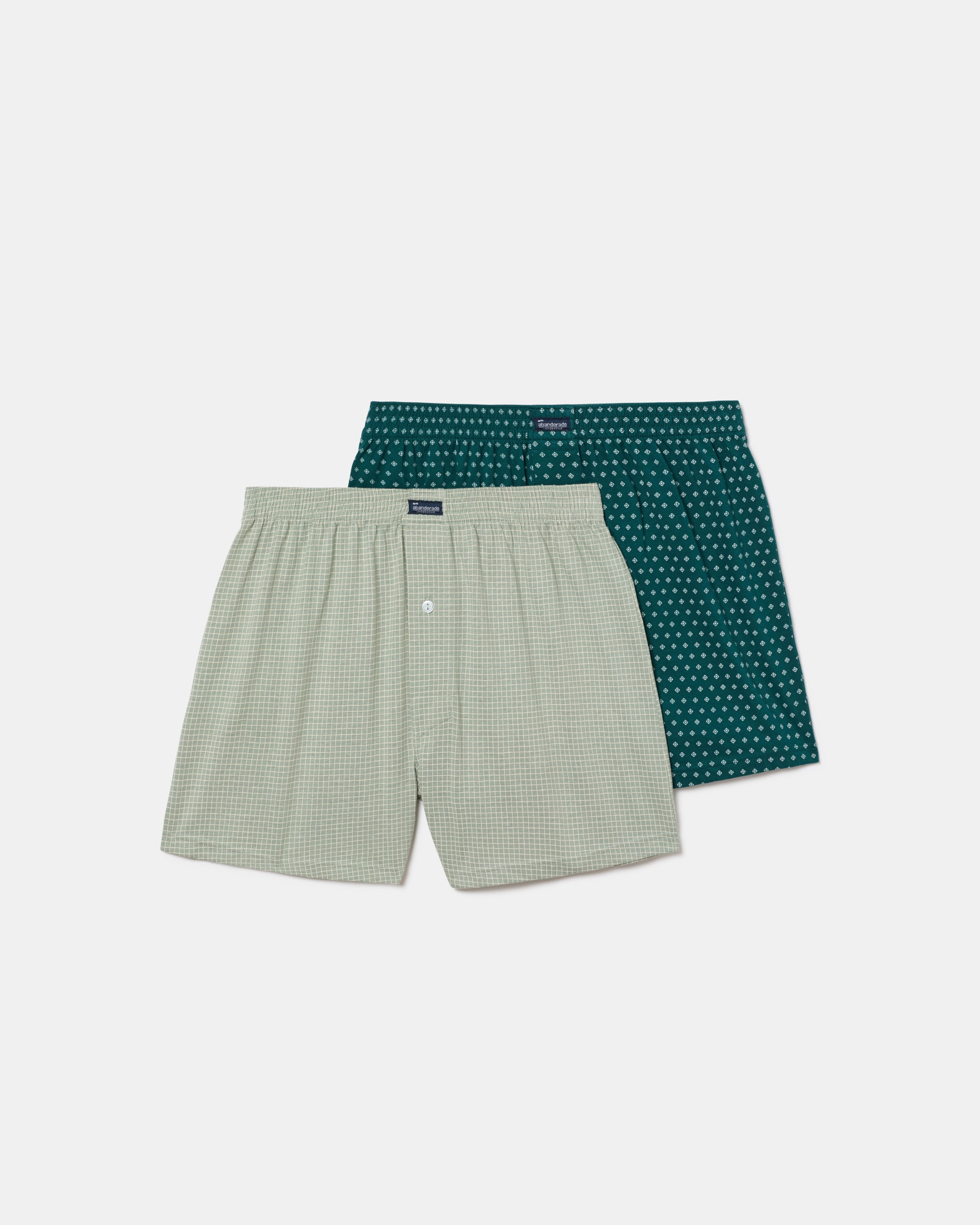 Imagen 0 de Pack de 2 boxers de punto de hombre algodón estampados Multicolor