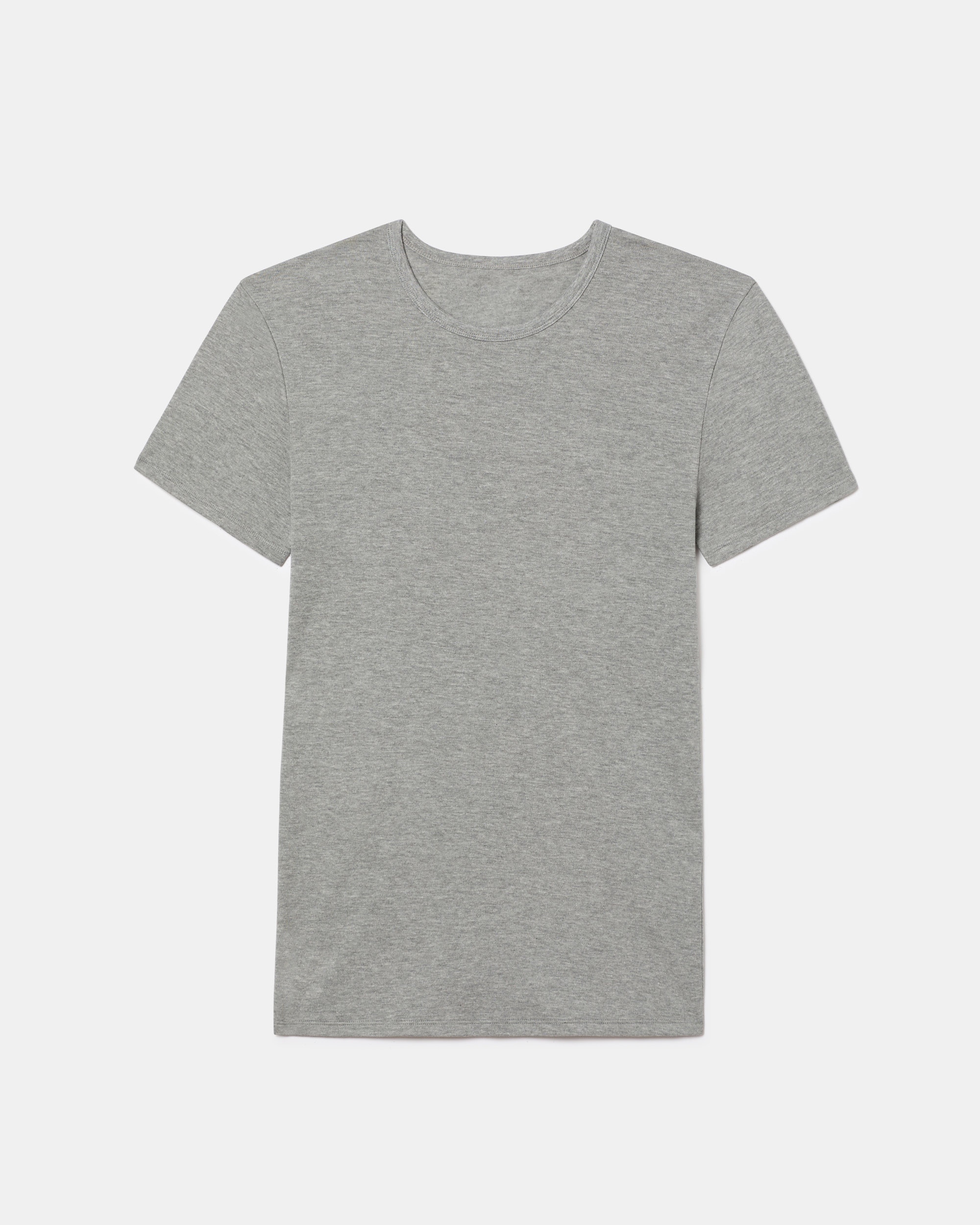 Camiseta térmica manga corta cuello redondo 100% algodón - Abanderado - Gris Gris-5