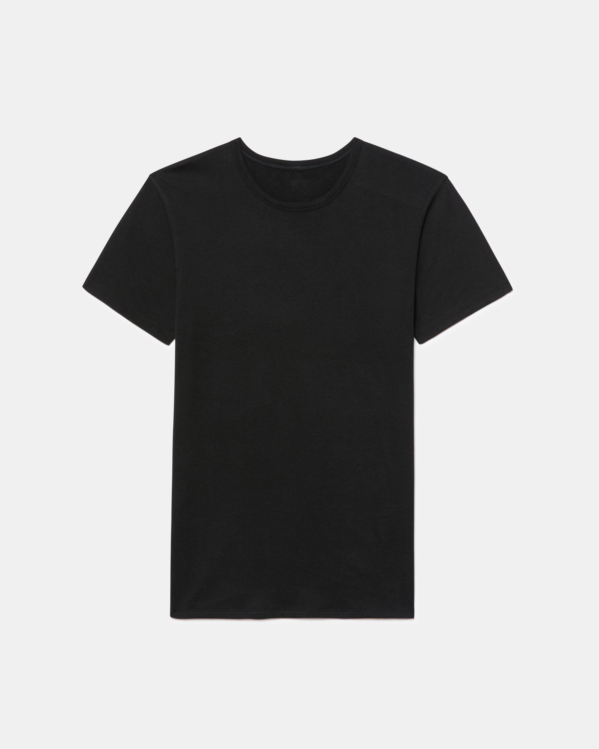 Camiseta térmica manga corta cuello redondo 100% algodón - Abanderado - Negro Negro-5