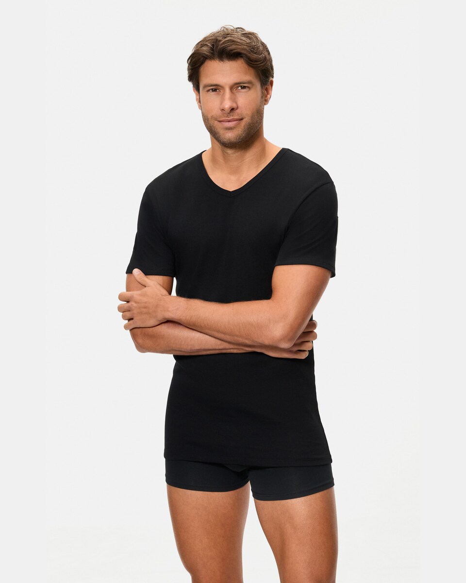 Camiseta interior térmica de hombre algodón manga corta