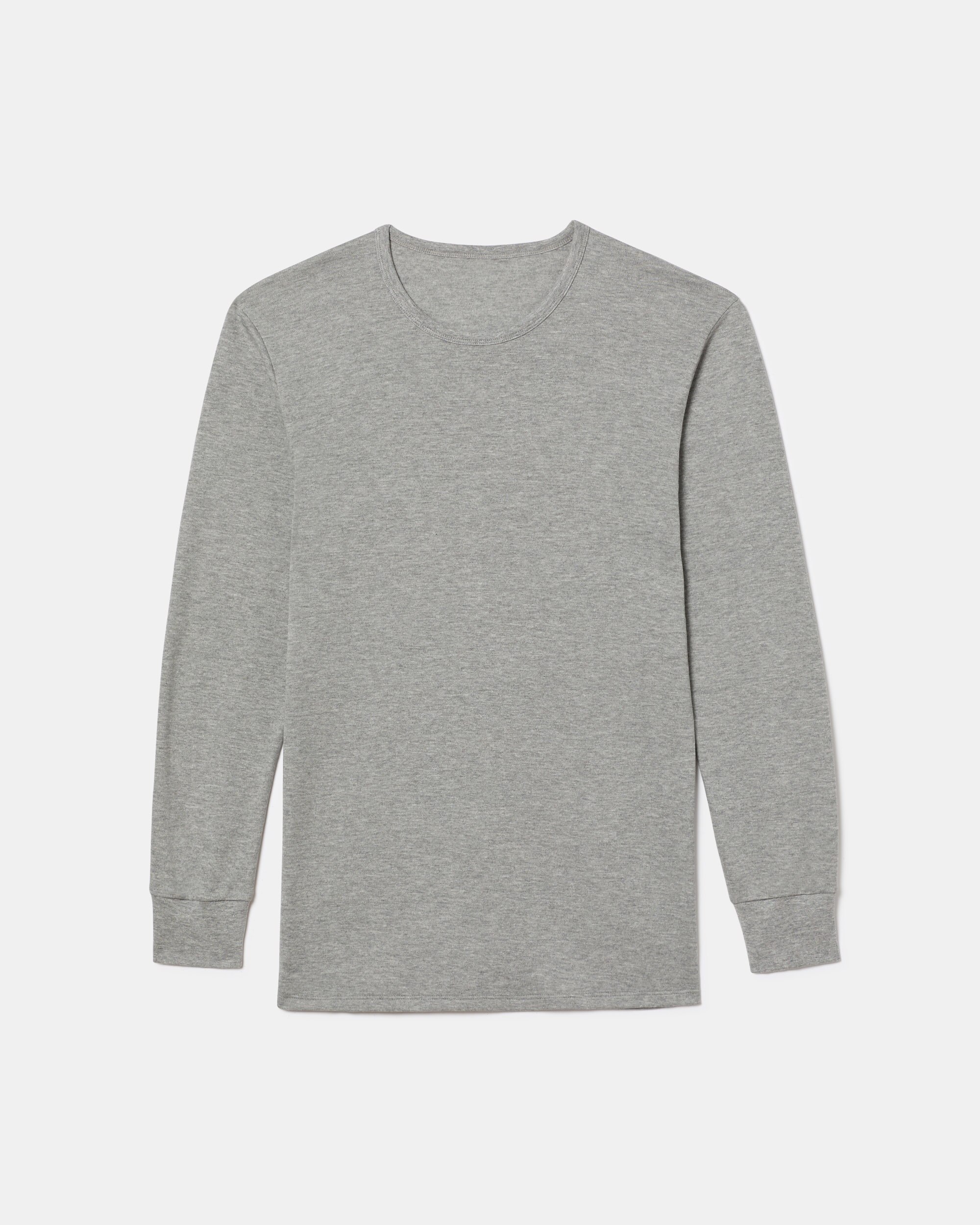 Camiseta térmica manga larga cuello redondo 100% algodón - Abanderado - Gris Gris-5