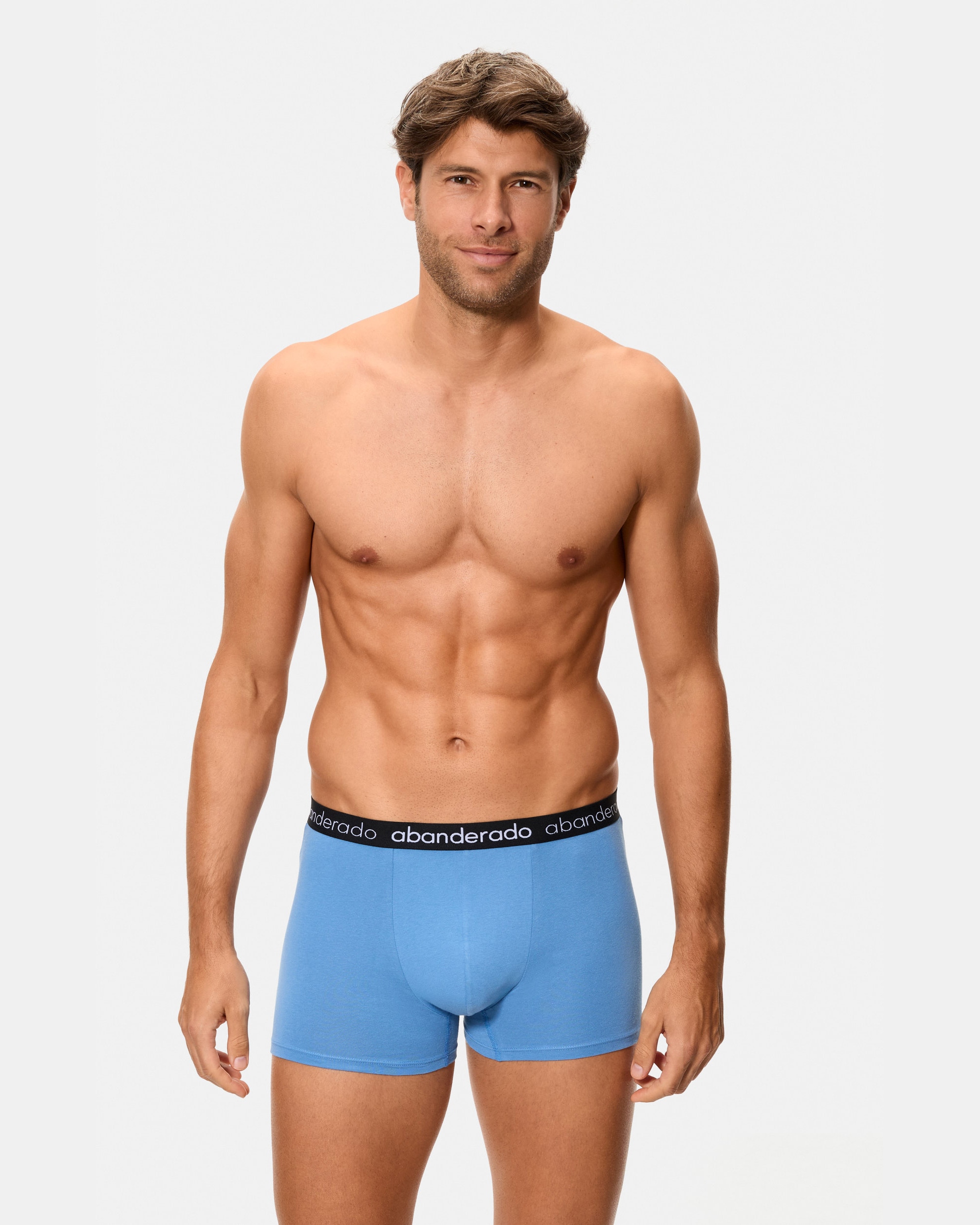 Boxers de tela de hombre de algodón elástico - Abanderado - Multicolor Multicolor-2
