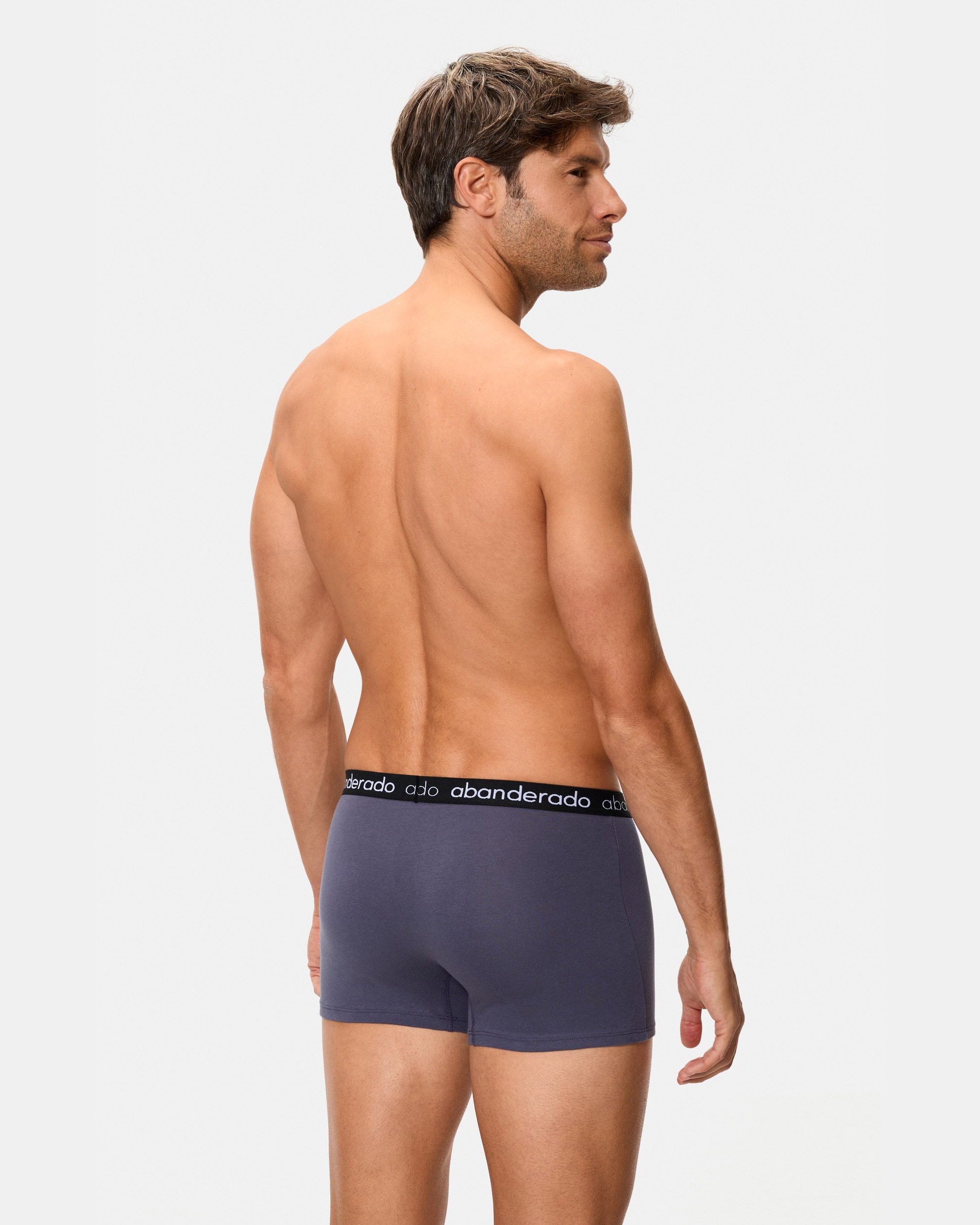 Boxers de tela de hombre de algodón elástico - Abanderado - Multicolor Multicolor-3