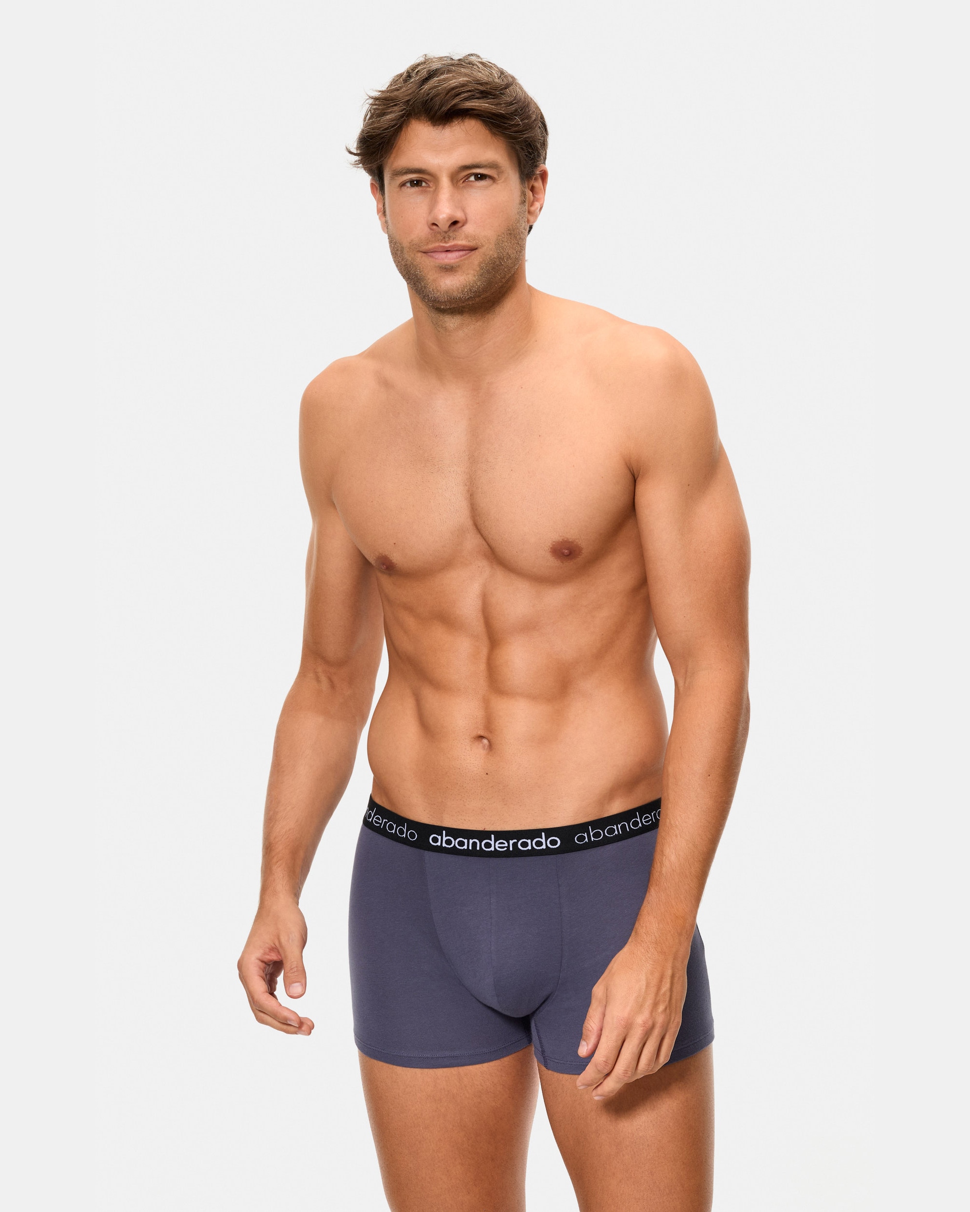 Boxers de tela de hombre de algodón elástico - Abanderado - Multicolor Multicolor-5