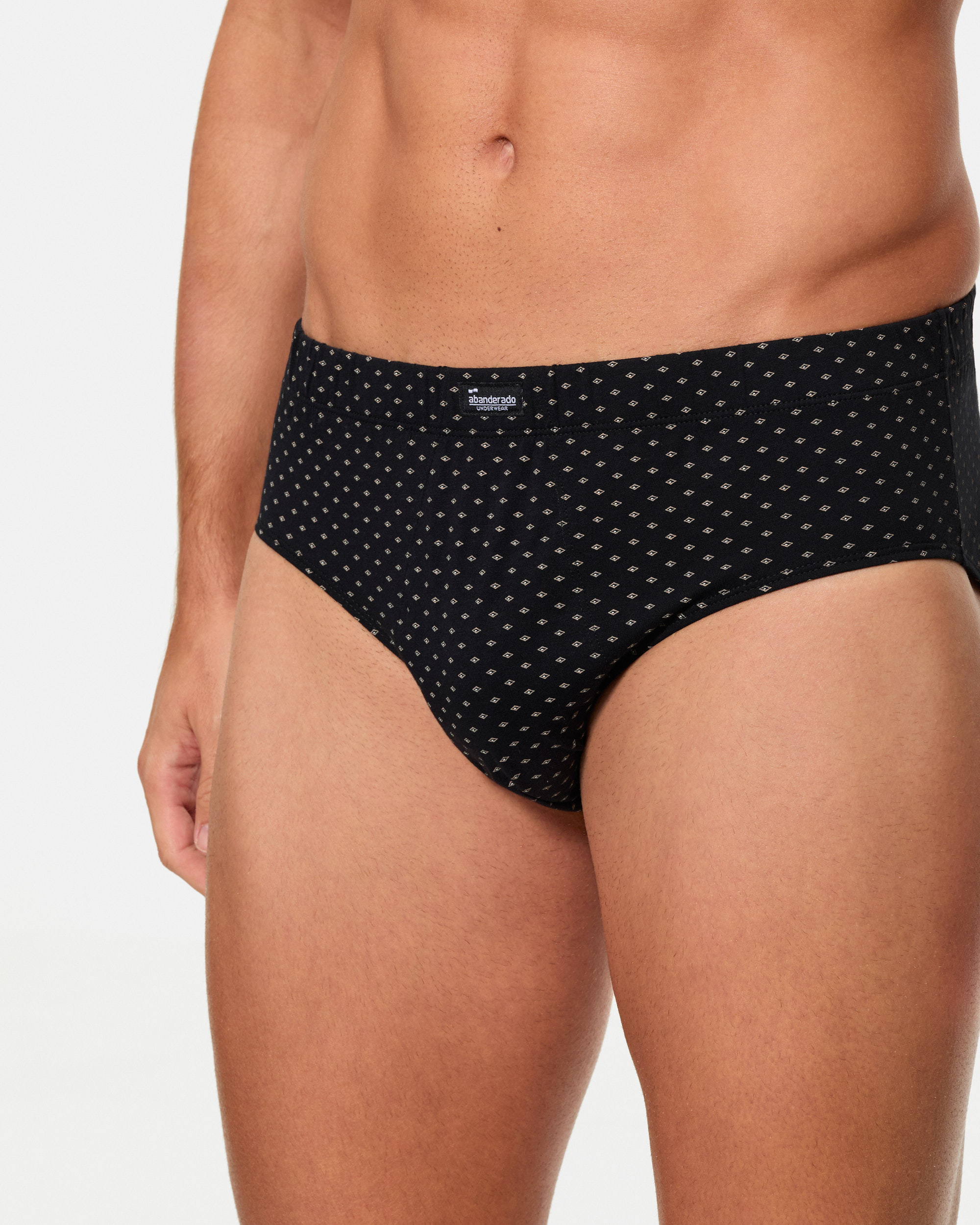 Pack de tres slips semicortos de hombre con algodón estampado - Abanderado - Multicolor Multicolor-3