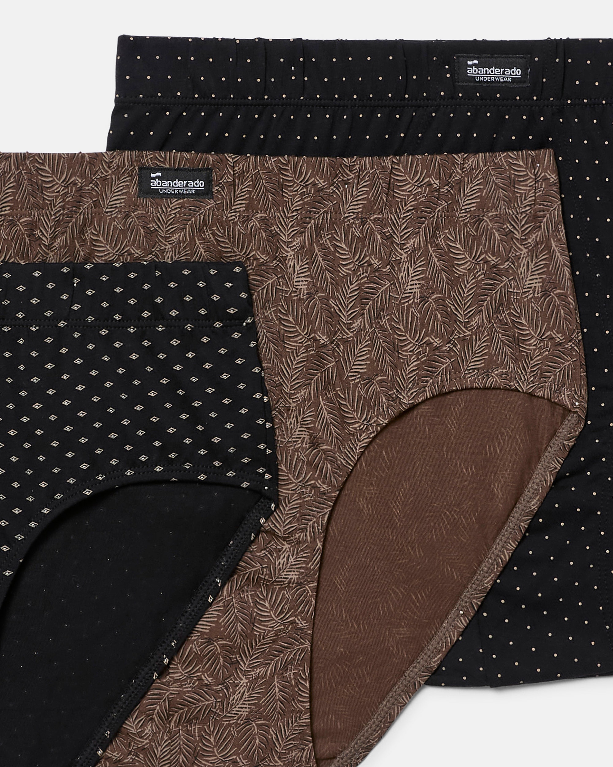 Pack de tres slips semicortos de hombre con algodón estampado - Abanderado - Multicolor Multicolor-4