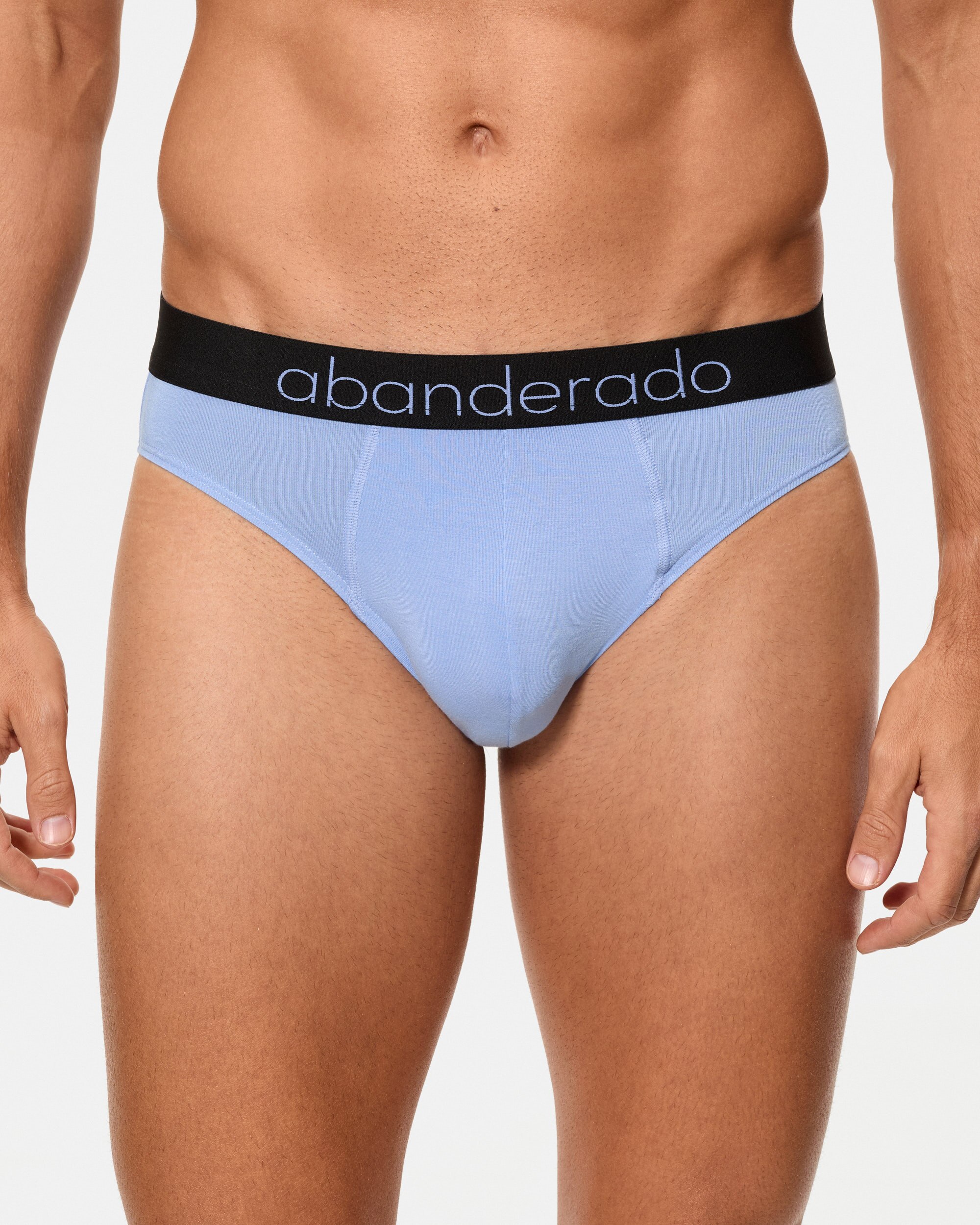 Pack de dos slips de hombre de fibra natural de bambú - Abanderado - Azul claro / Azul marino Azul claro / Azul marino-4