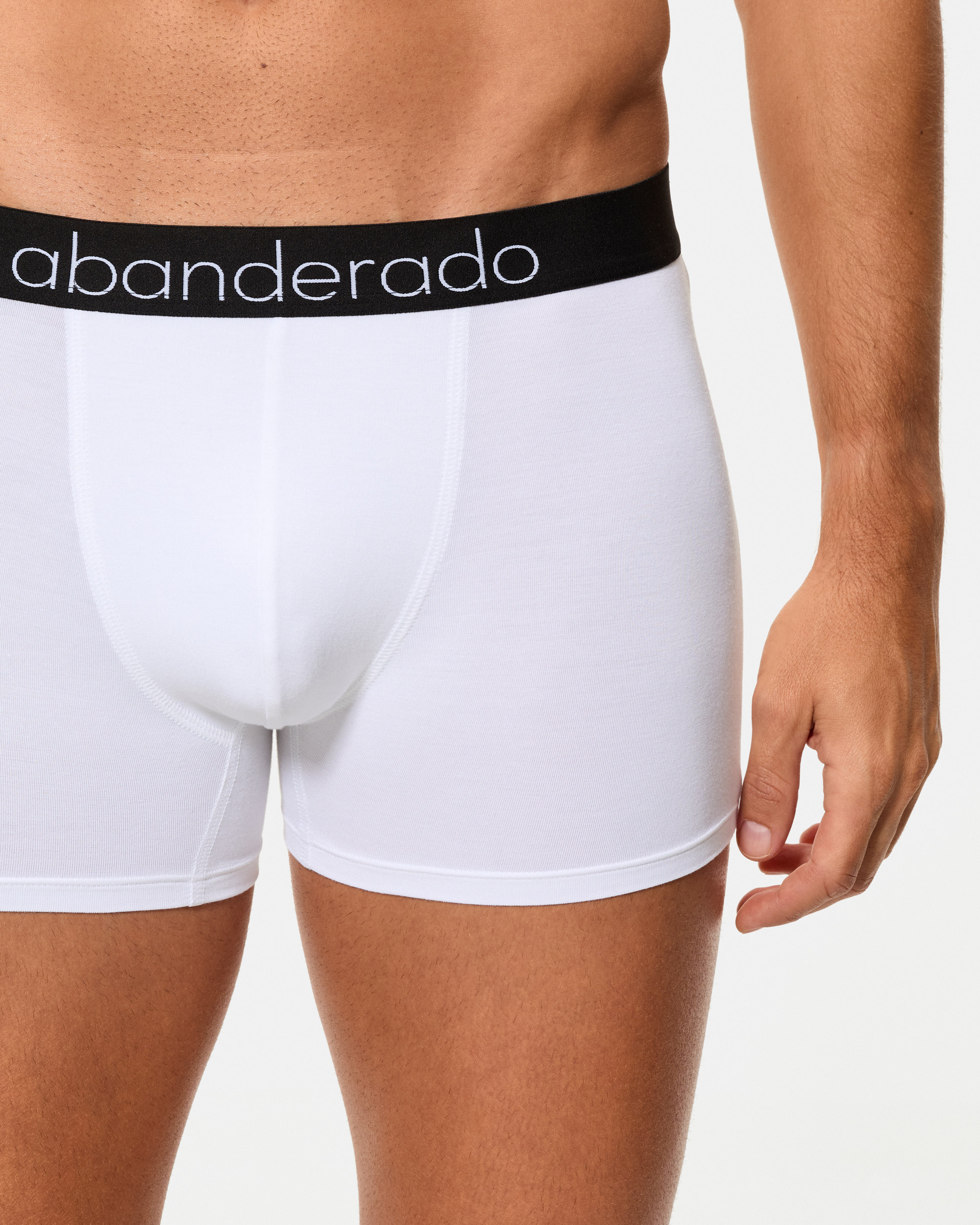 Pack de dos bóxers fibra de bambú natural comfort - Abanderado - Blanco Blanco-3