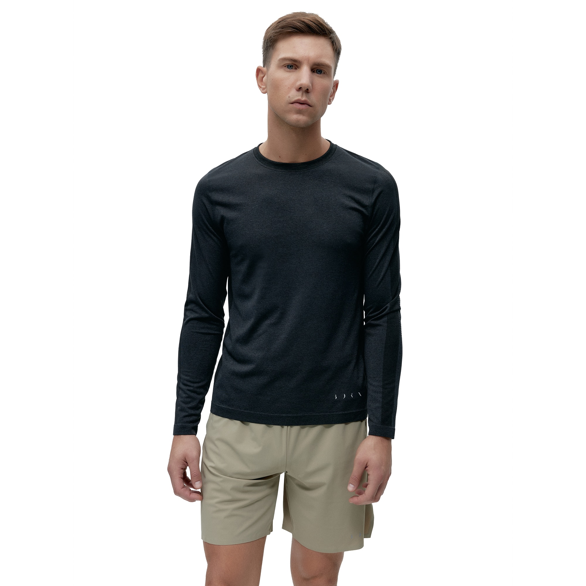 Born Camiseta de hombre Kilux Living Yoga Gris oscuro