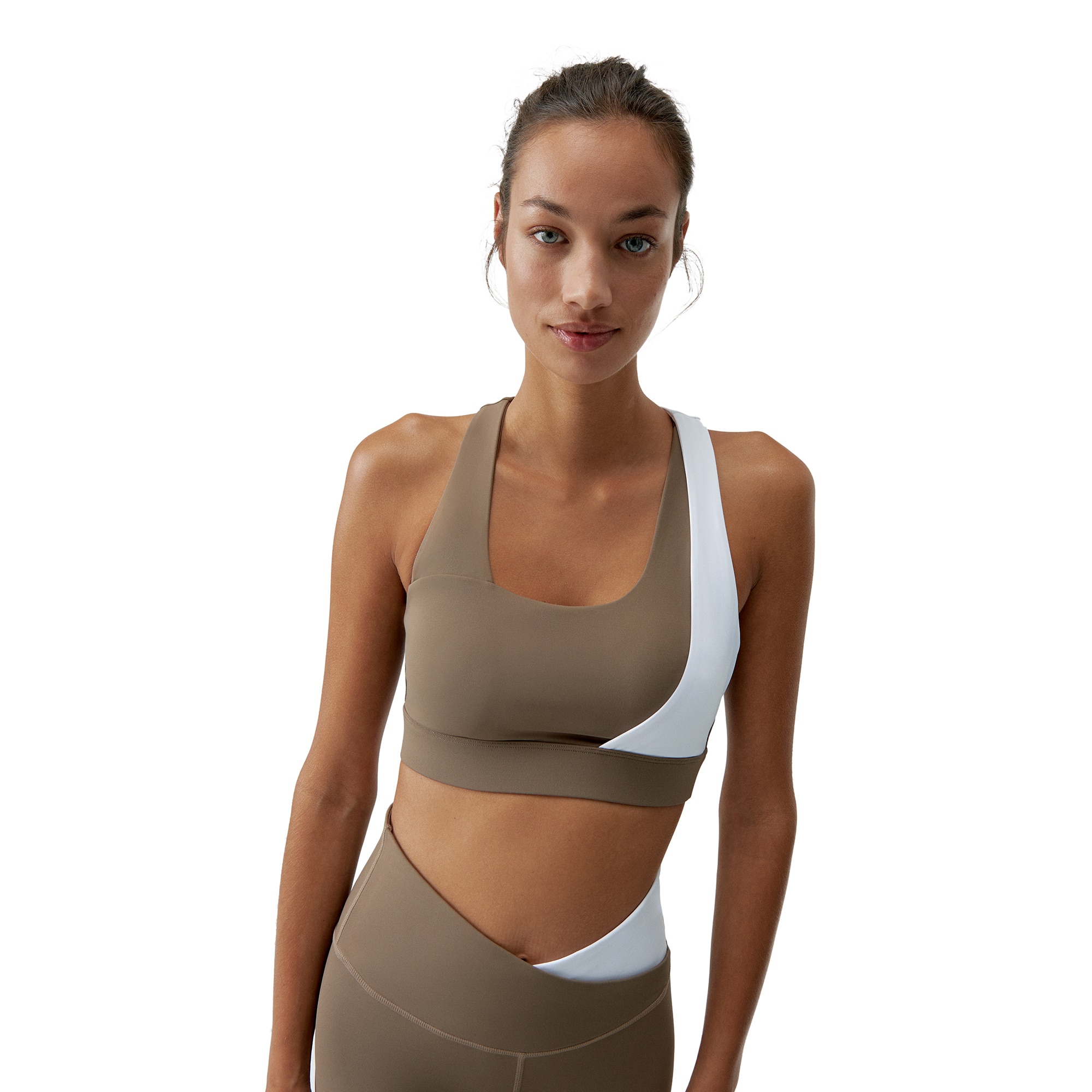 Born Top deportivo de mujer Cleo Living Yoga Marrón claro