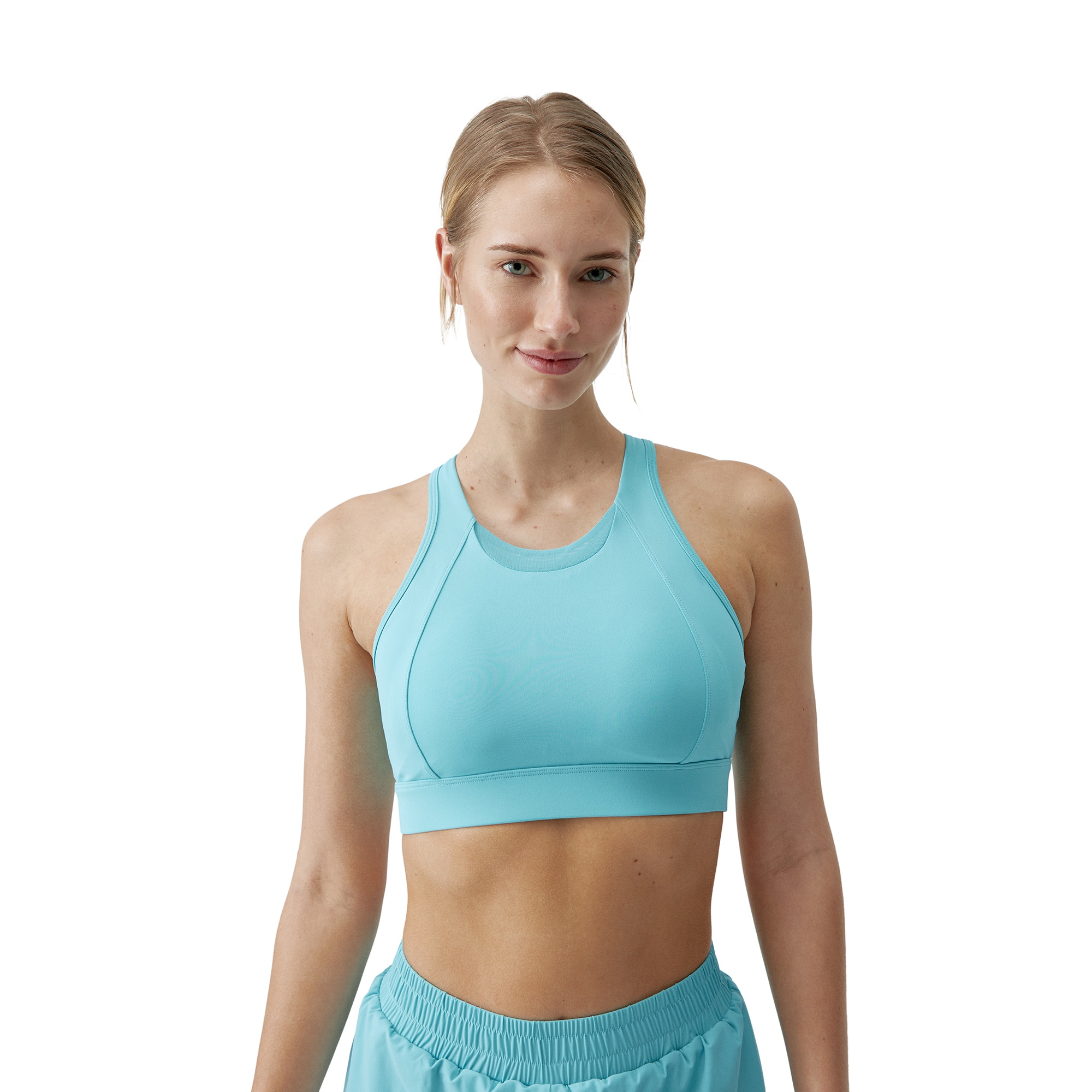Top de mujer Bikila Born Living Yoga - Azul claro Azul claro-1