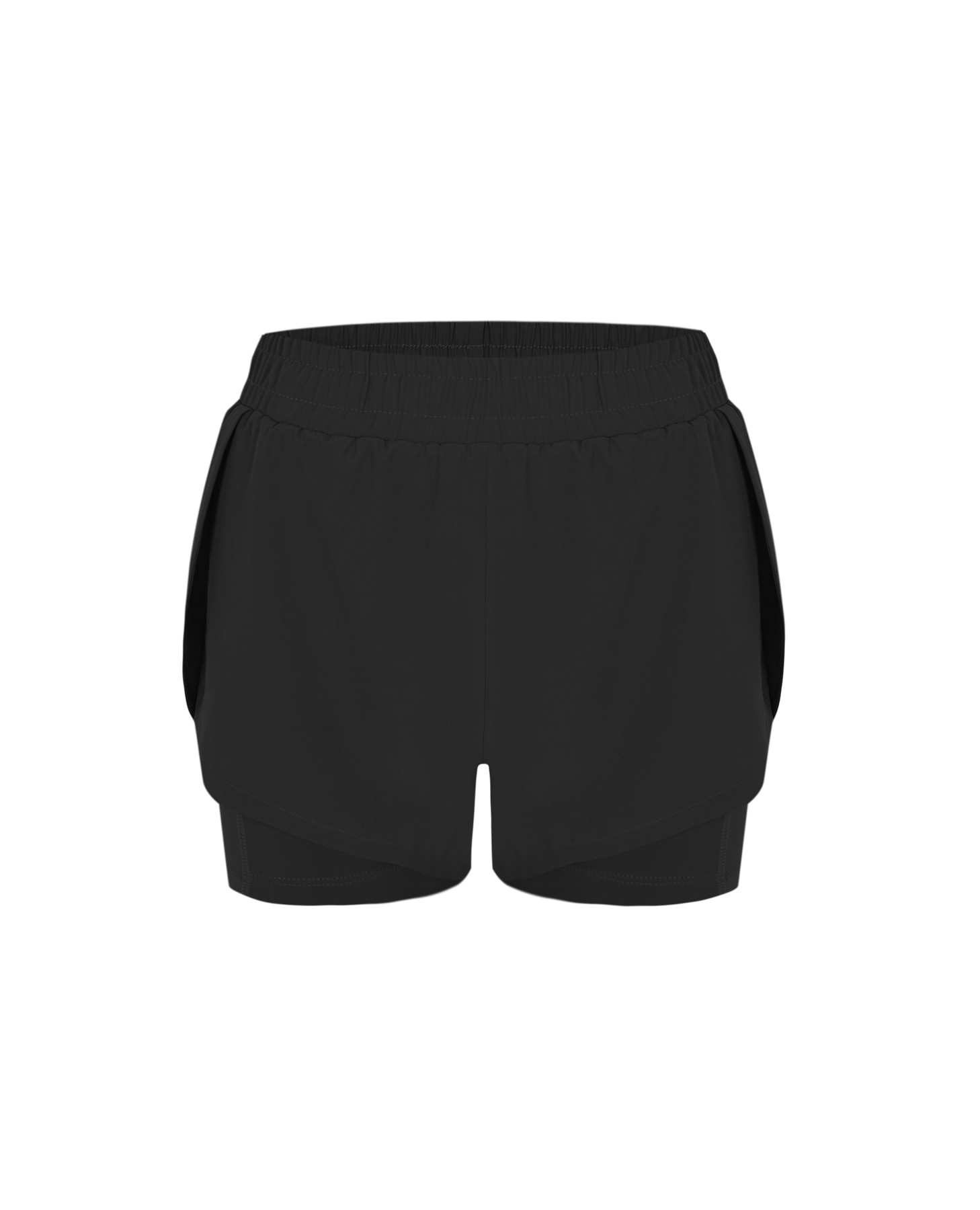 Imagen 6 de Short deportivo de tejido efecto serpiente con malla interior - Black Limba - Negro Negro