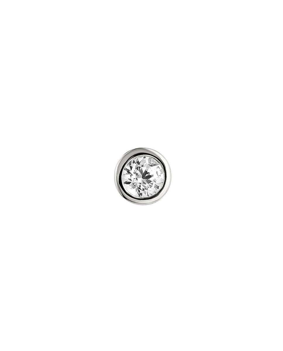 Piercing Trésor de plata bañado en rodio Blanco-1