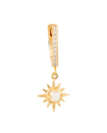 Pendientes De Aro Con ópalo Para Mujer, Joyería Popular De Plata 925, Chapado En