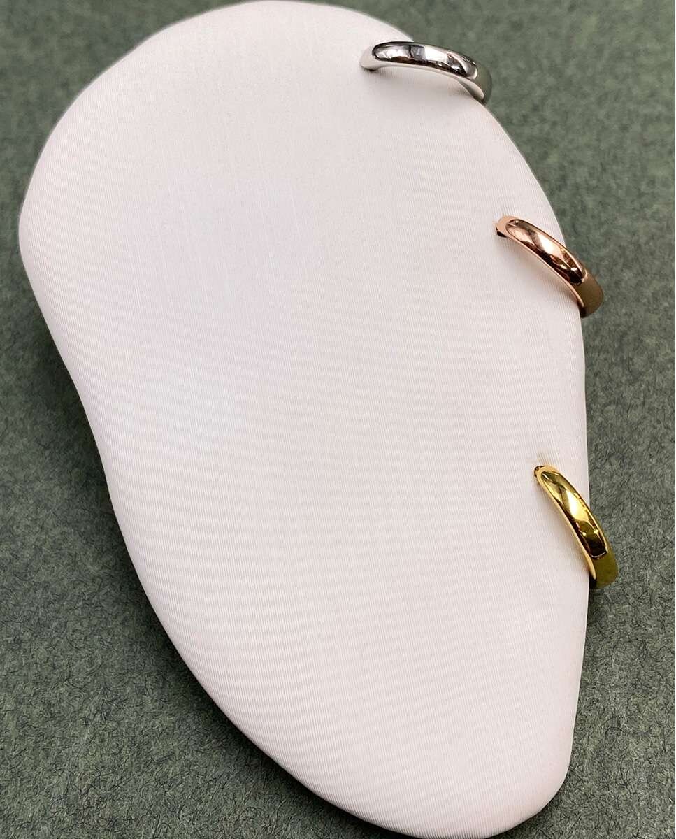 Piercing de aro Charlize de plata bañado en oro rosa Oro-3