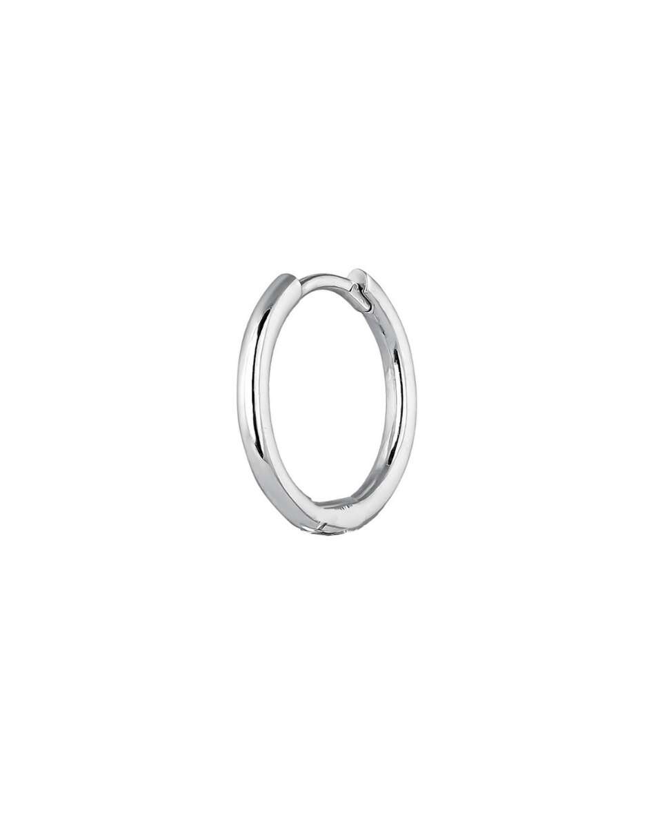 Piercing de aro Halo de plata con acabado envejecido Plata-1