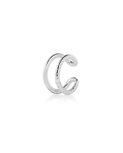 Imagen 0 de Pendiente earcuff Alethea de plata bañado en rodio