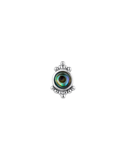 Imagen 0 de Piercing Awa elaborado de plata envejecida