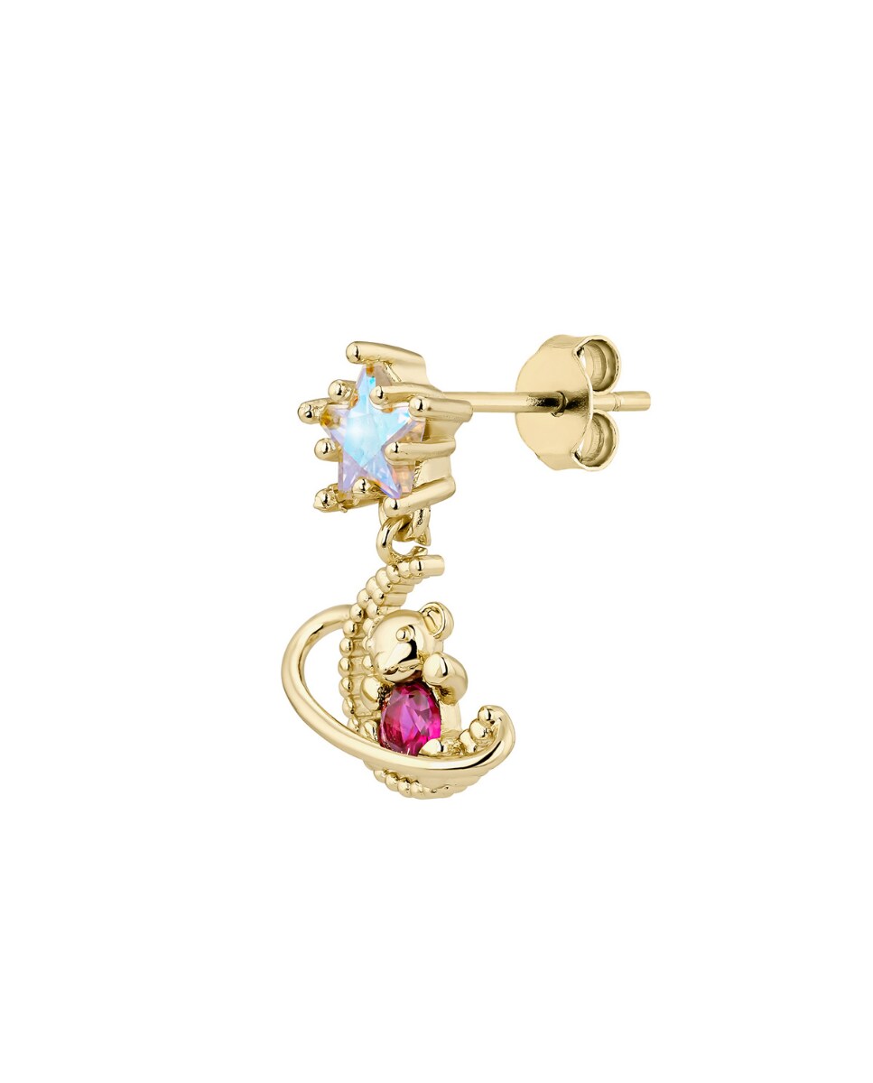 Piercing Pink Galaxy de plata bañada en oro 18k Rosa-2