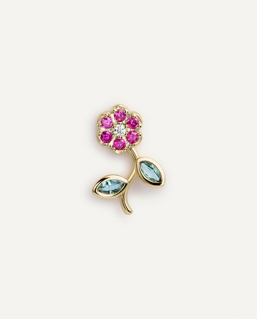 Imagen 0 de Piercing Poppy de plata bañado en oro