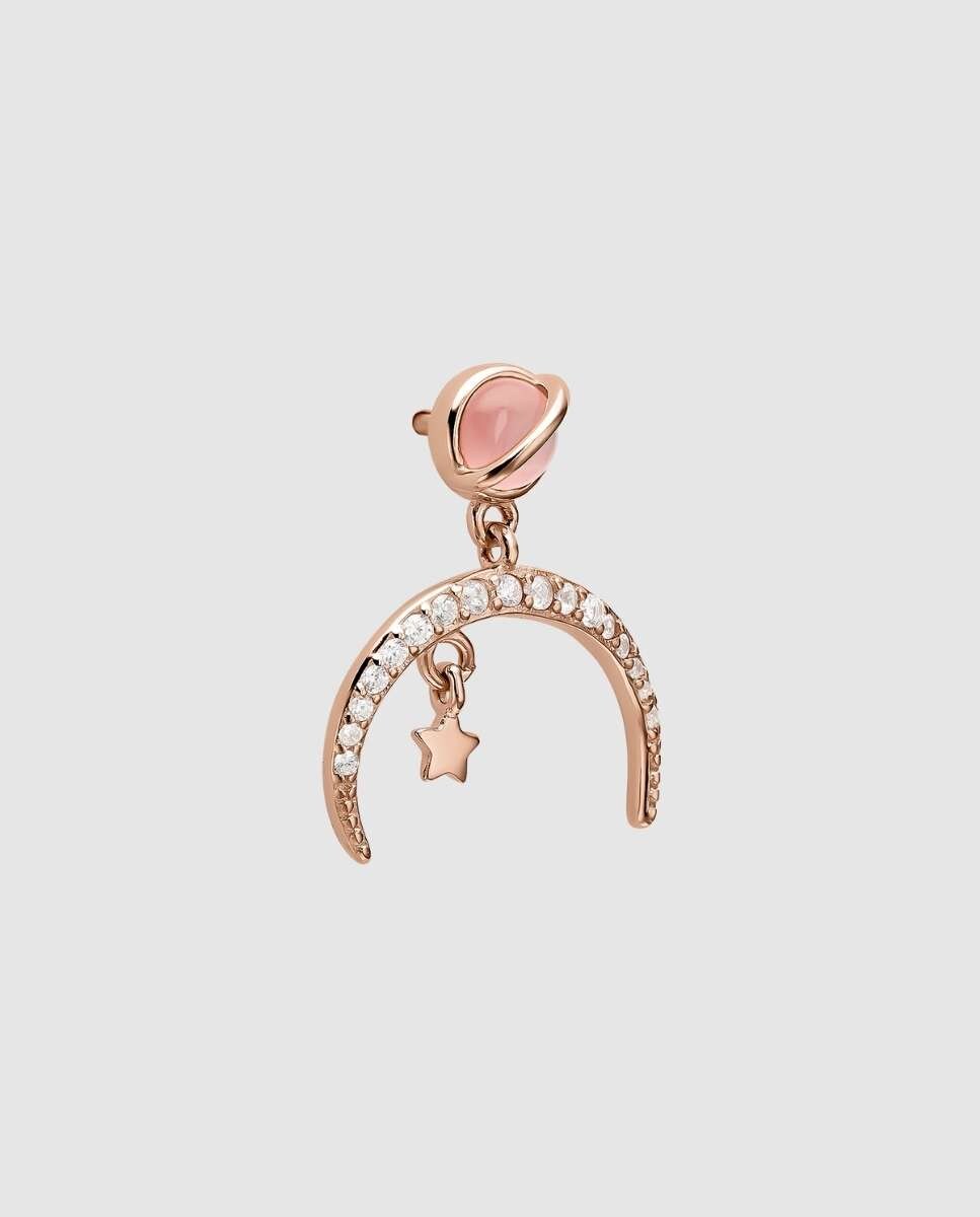 Kim Johanson Tobillera De Acero Inoxidable Para Mujer *Moon * En Plata, Oro Y Oro Rosa | Tobillera Con 7 Placas Redondas Martilladas | Monedas
