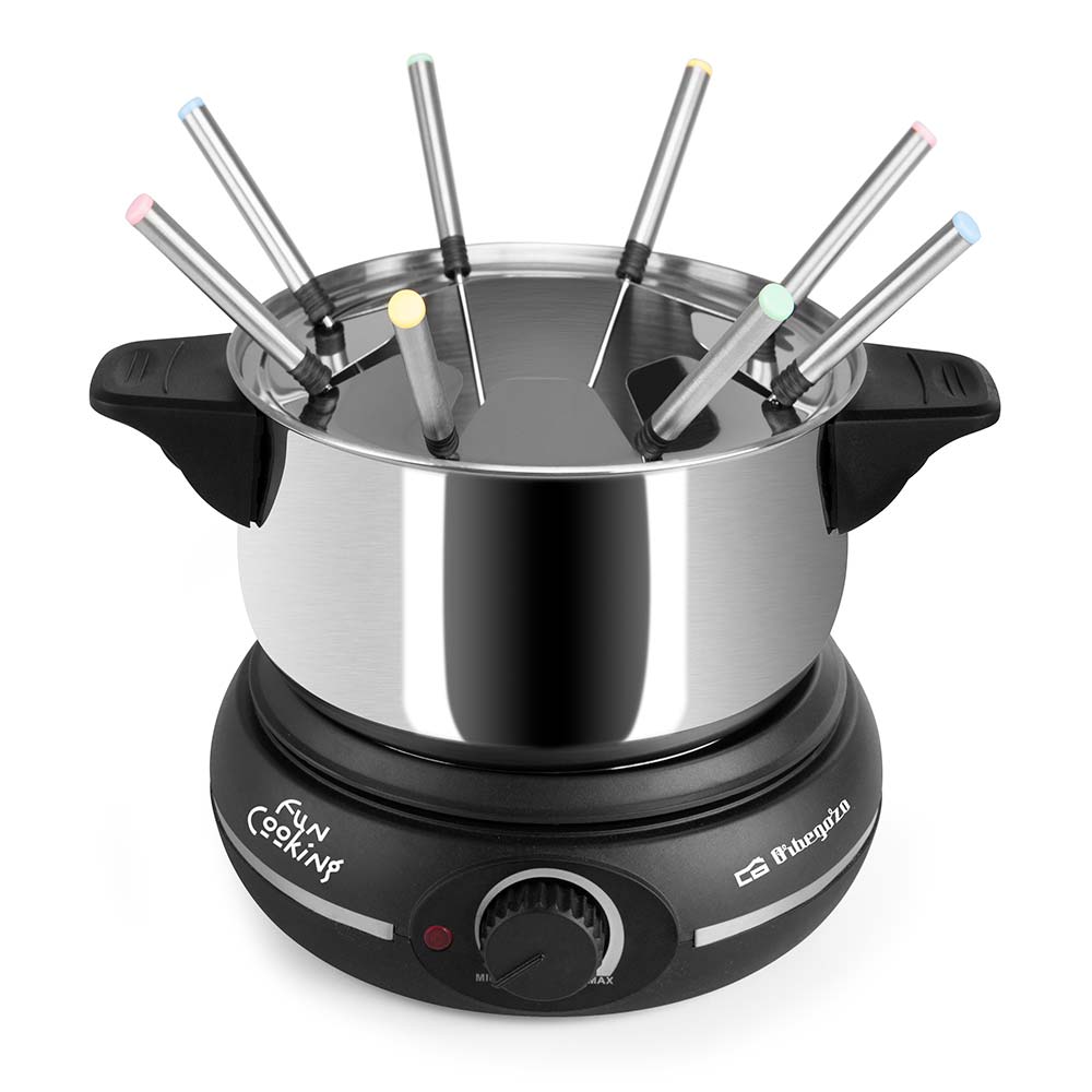 Fondue eléctrica Orbegozo FDR 14 1,4 litros de capacidad 1500 W - Plata Plata-2