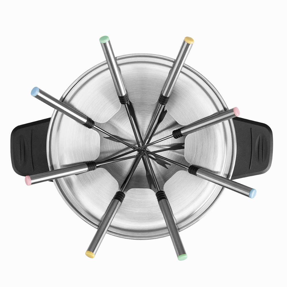 Fondue eléctrica Orbegozo FDR 14 1,4 litros de capacidad 1500 W - Plata Plata-5