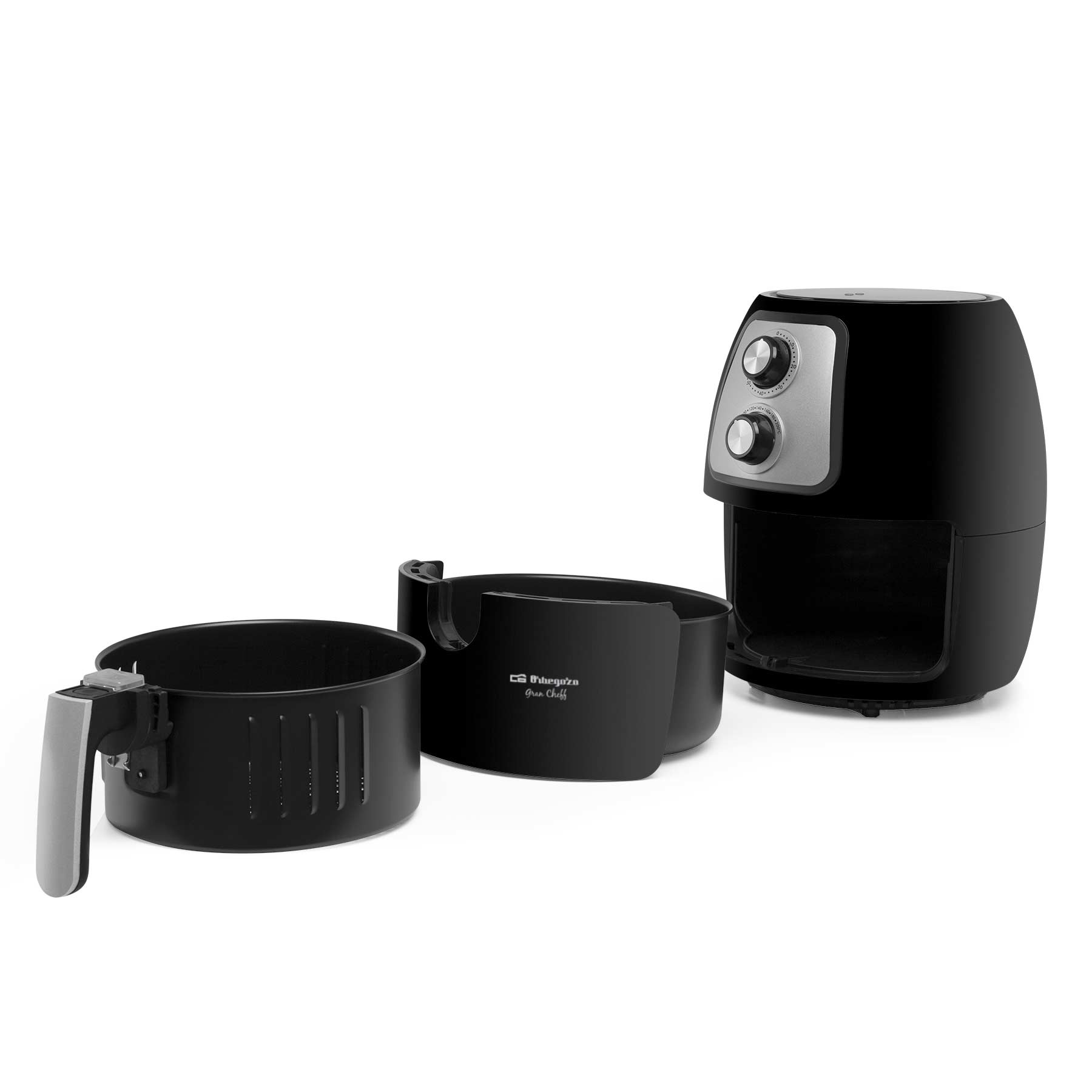 Freidora sin aceite Orbegozo FDR 60 con capacidad para 4 litros - Negro Negro-6