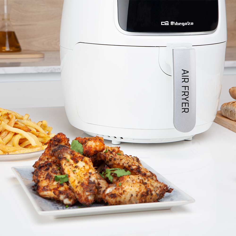 Freidora de aire sin aceite Orbegozo FDR 64, 4 litros, 1300-1500 W - Negro Negro-5