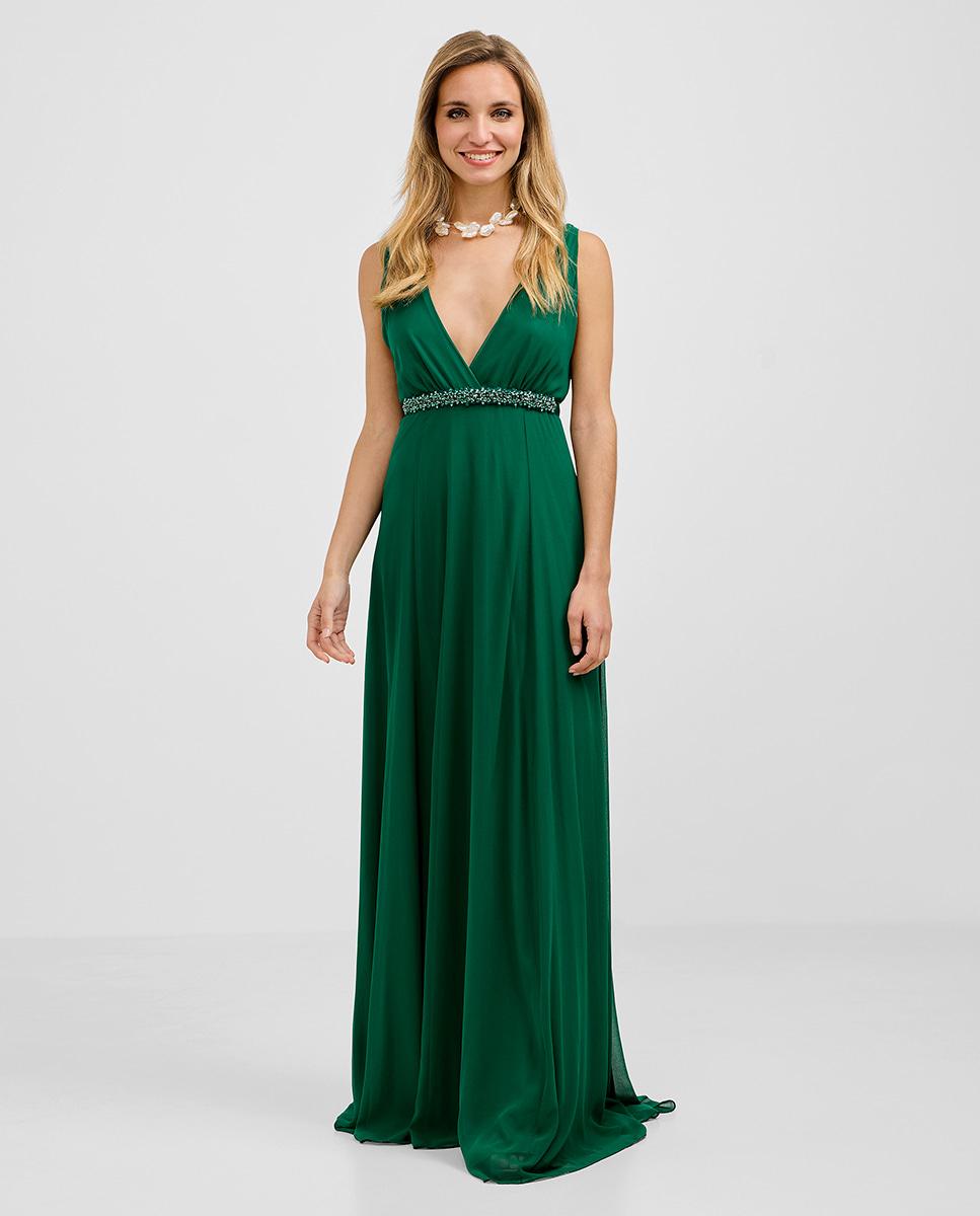 Veneno en la piel - Vestido largo de gasa y falda con vuelo.