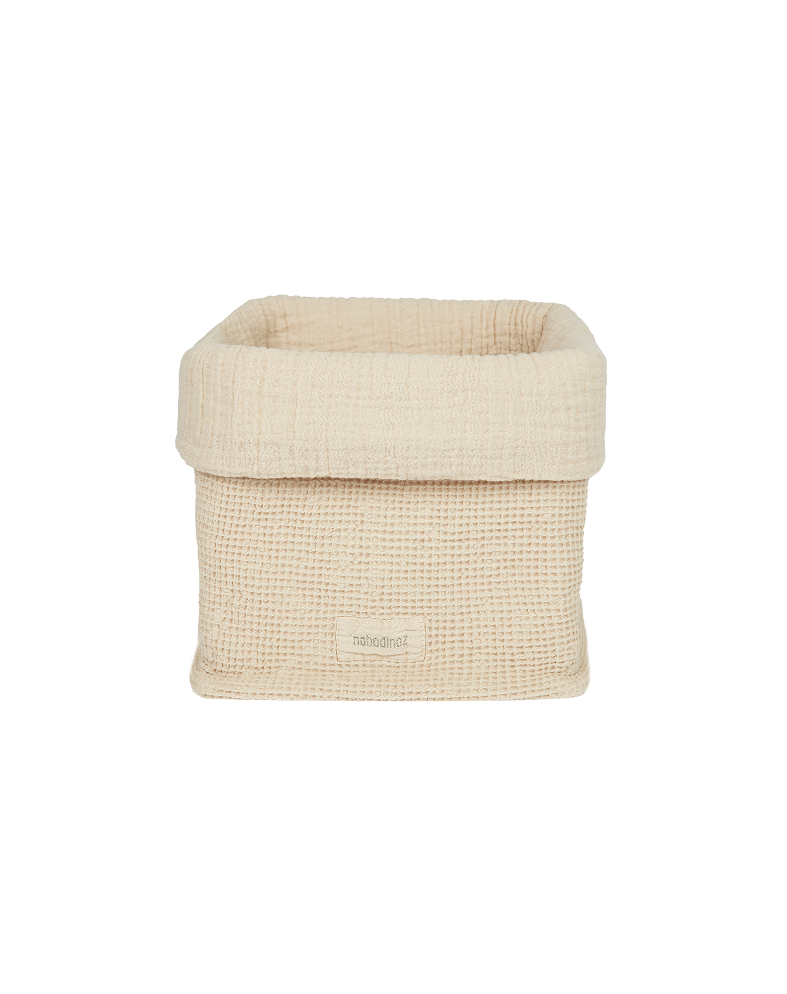 Cesta de algodón lavado Nobodinoz Wabi-Sabi Beige Beige-1