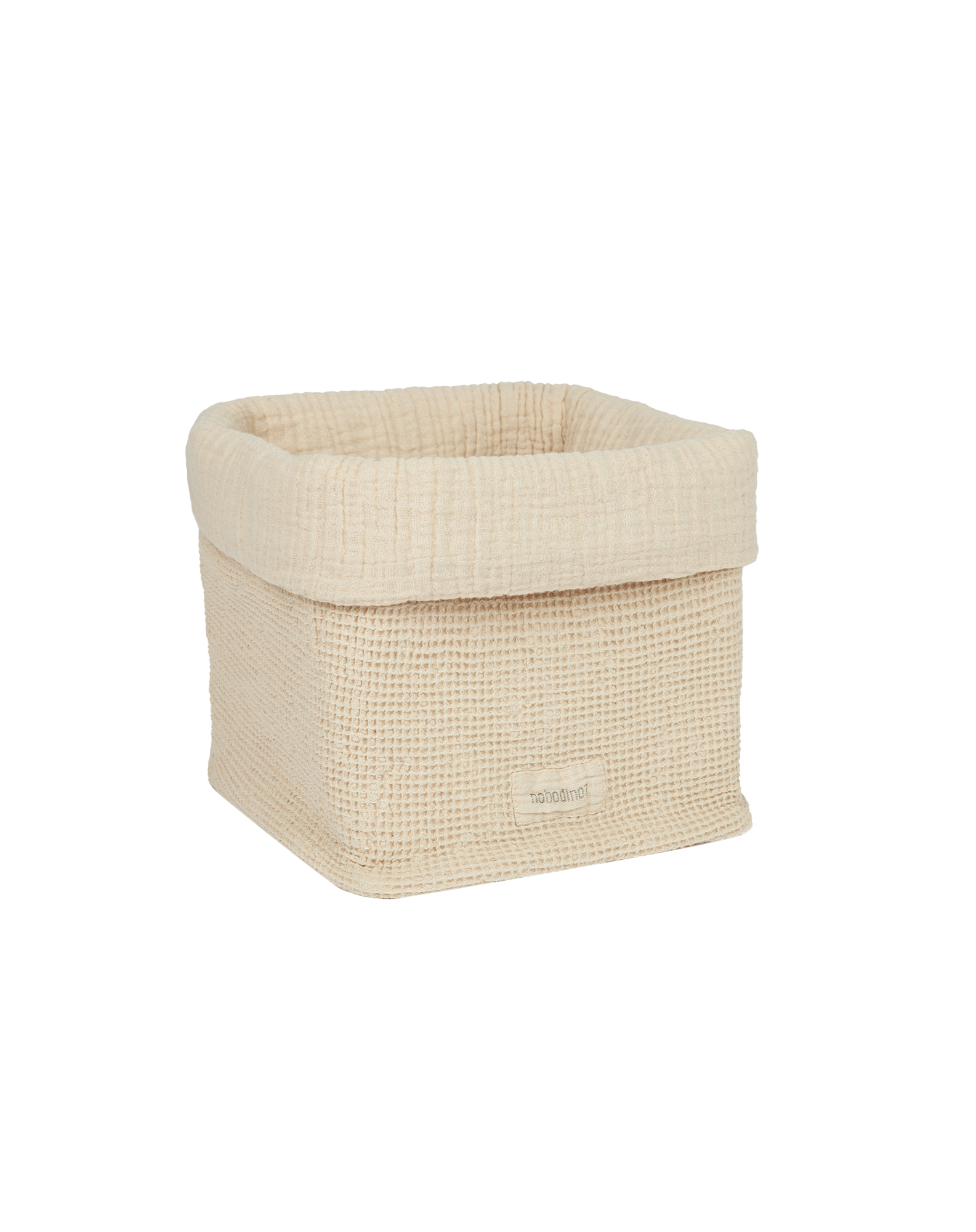 Cesta de algodón lavado Nobodinoz Wabi-Sabi Beige Beige-3